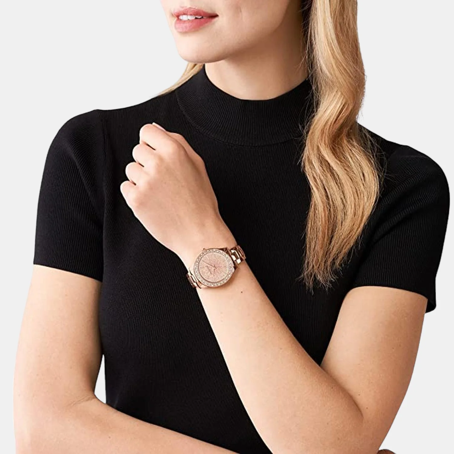 Liliane Women Quartz Gold Dial Analog Stainless Steel Watch MK4651 - Image 4