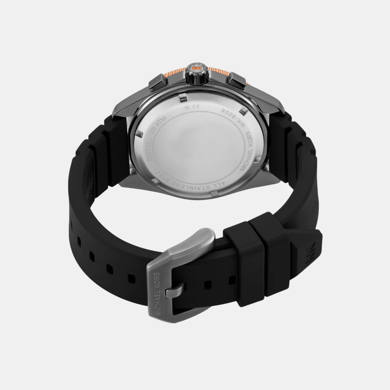 Maritime Men Quartz Black Dial Chronograph Silicone Watch MK9206 - Image 7