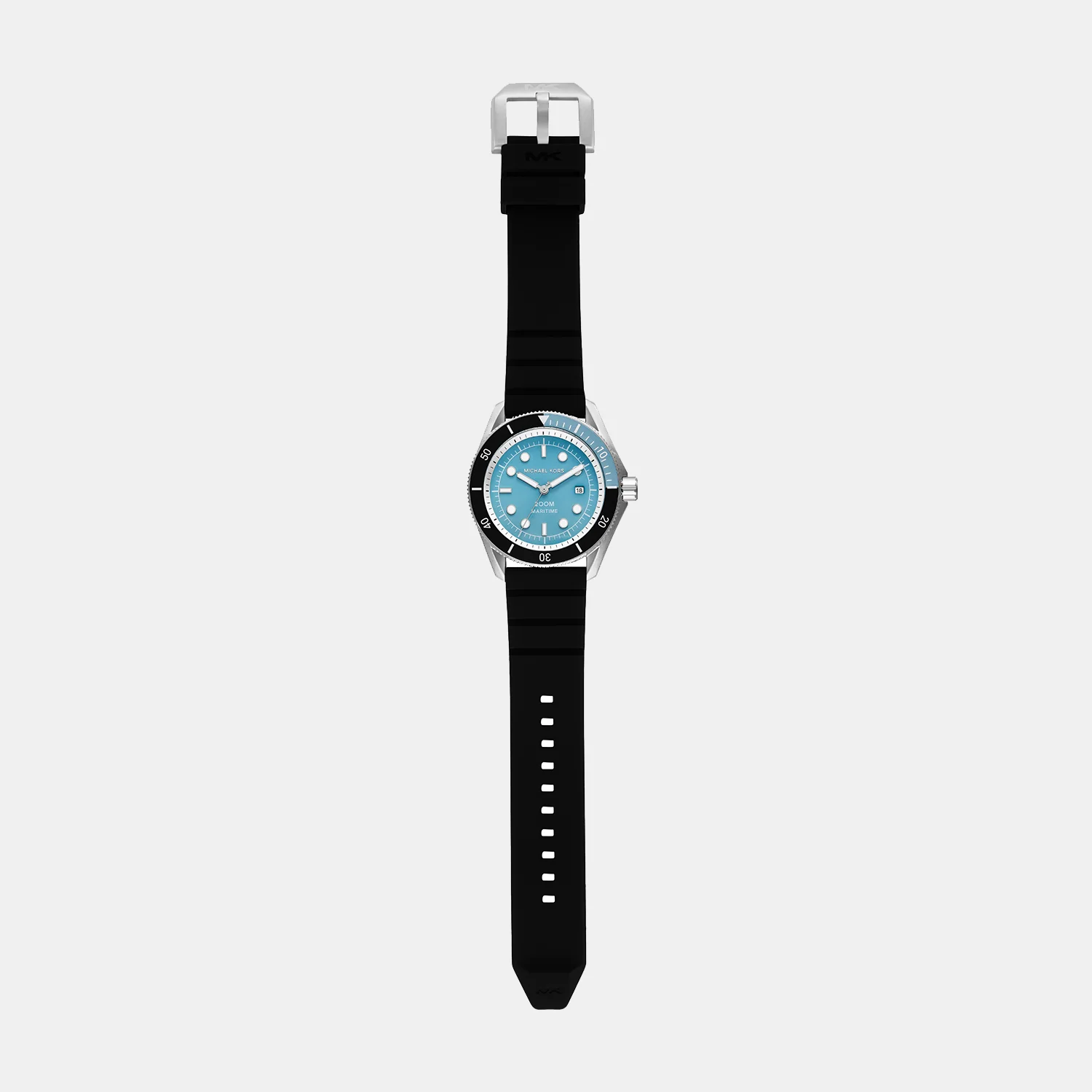 Maritime Men Quartz Blue Dial Analog Silicone Watch MK9167 - Image 6