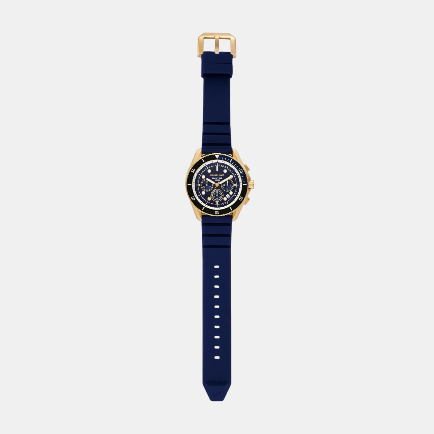 Maritime Men Quartz Blue Dial Chronograph Silicone Watch MK9205 - Image 9