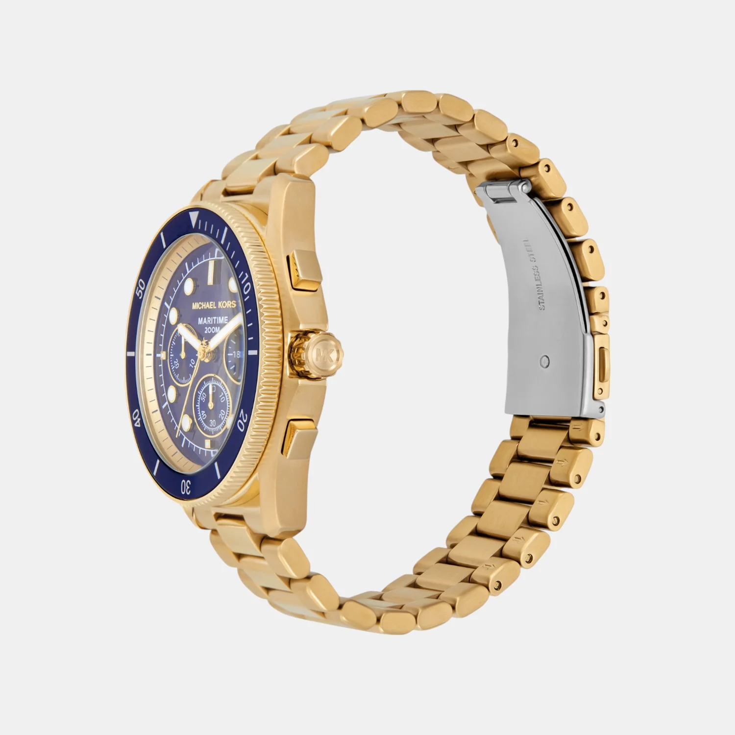 Maritime Men Quartz Blue Dial Chronograph Stainless Steel Watch MK9202 - Image 5