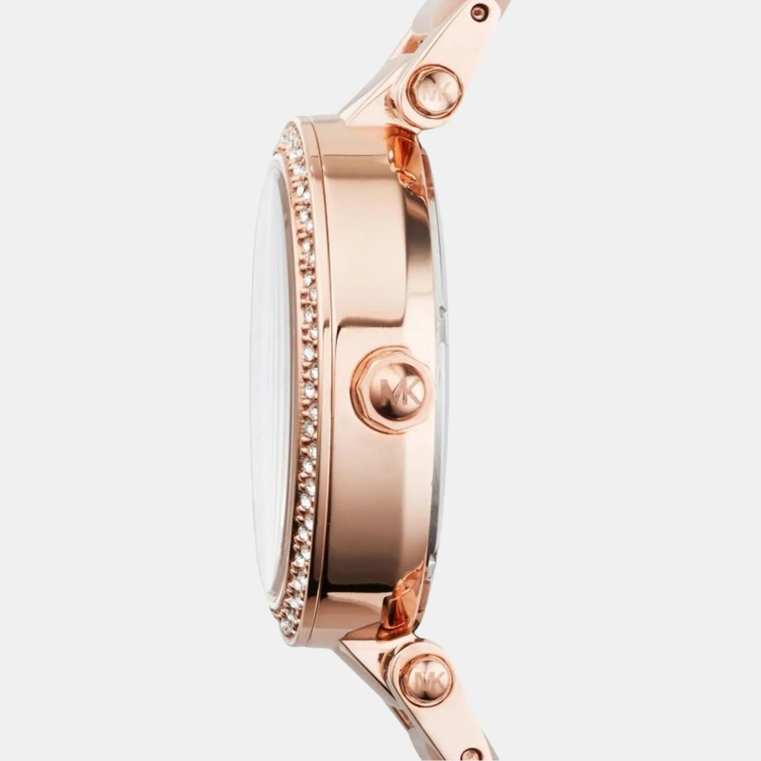 Mini Parker Women Quartz Rose Gold Dial Chronograph Stainless Steel Watch MK6110 - Image 5