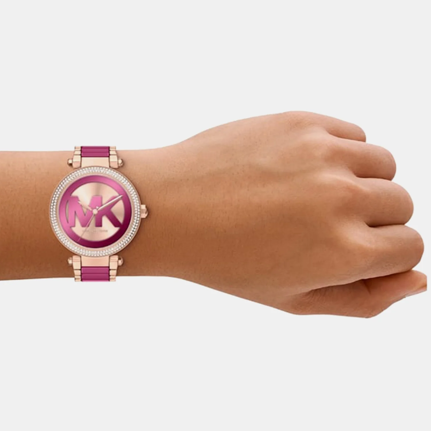Parker Women Quartz Dual Tone Dial Analog Stainless Steel Watch MKO1256 - Image 3