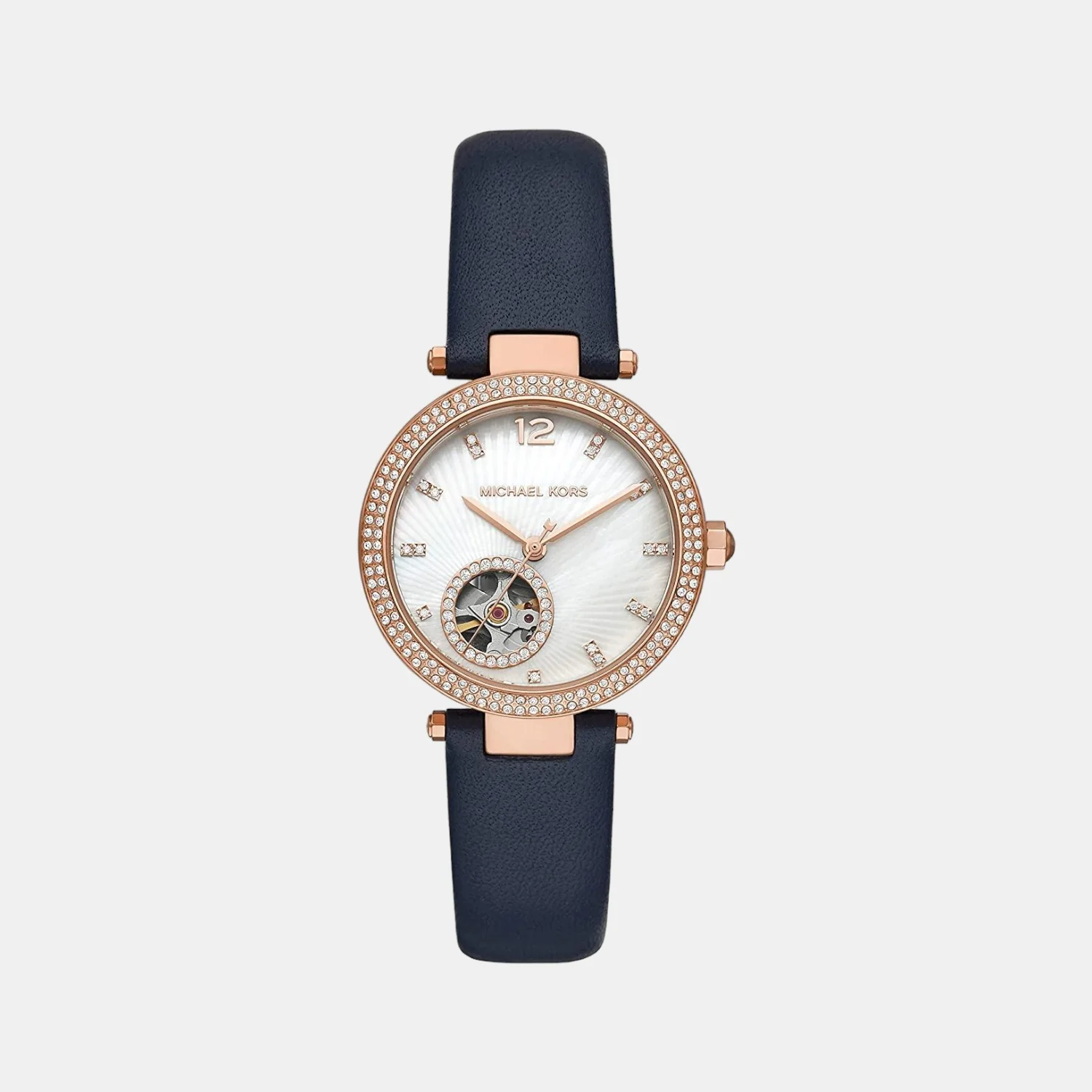 Parker Women Quartz White Dial Analog Leather Watch MK9048
