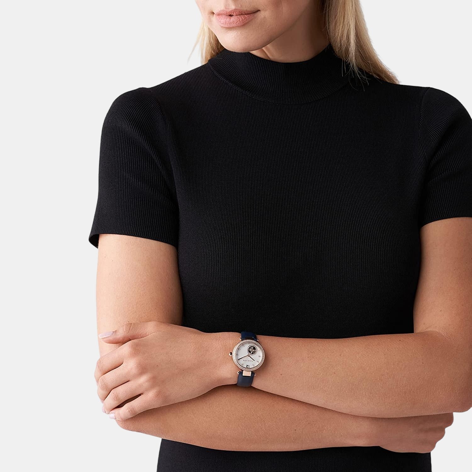 Parker Women Quartz White Dial Analog Leather Watch MK9048 - Image 4