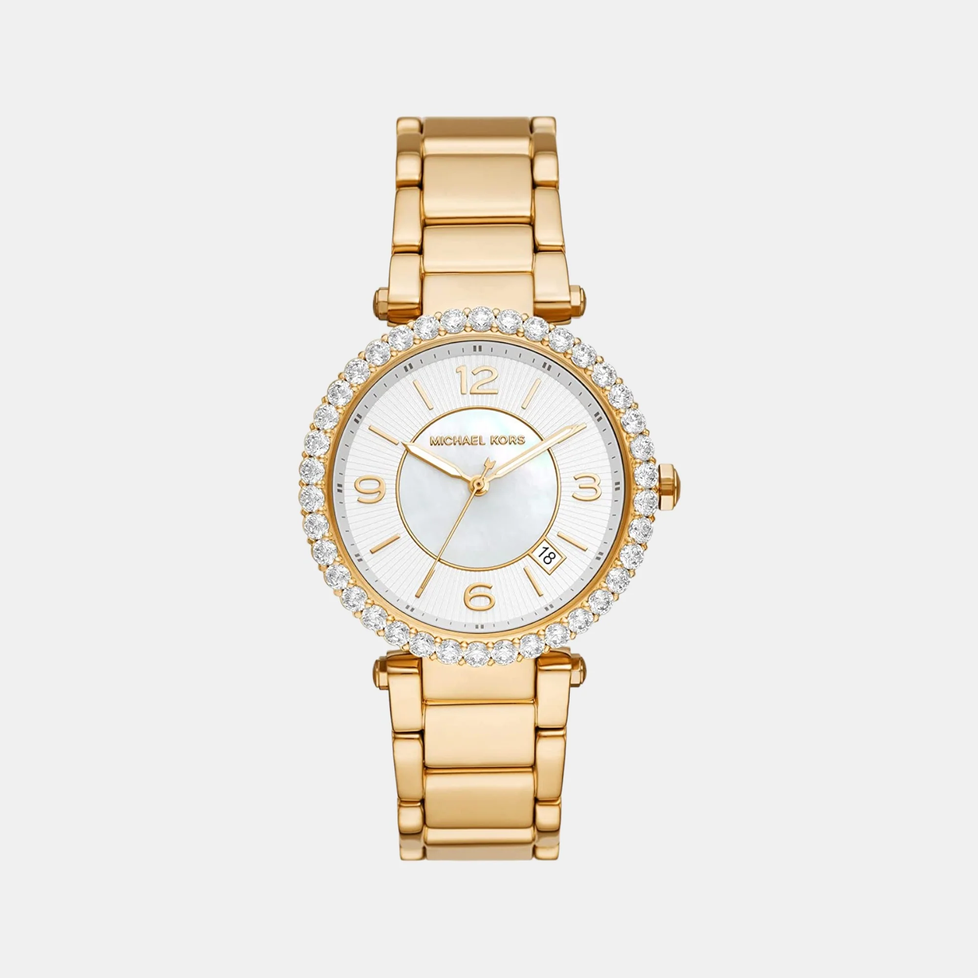 Parker Women Quartz White Dial Analog Stainless Steel Watch MK4693