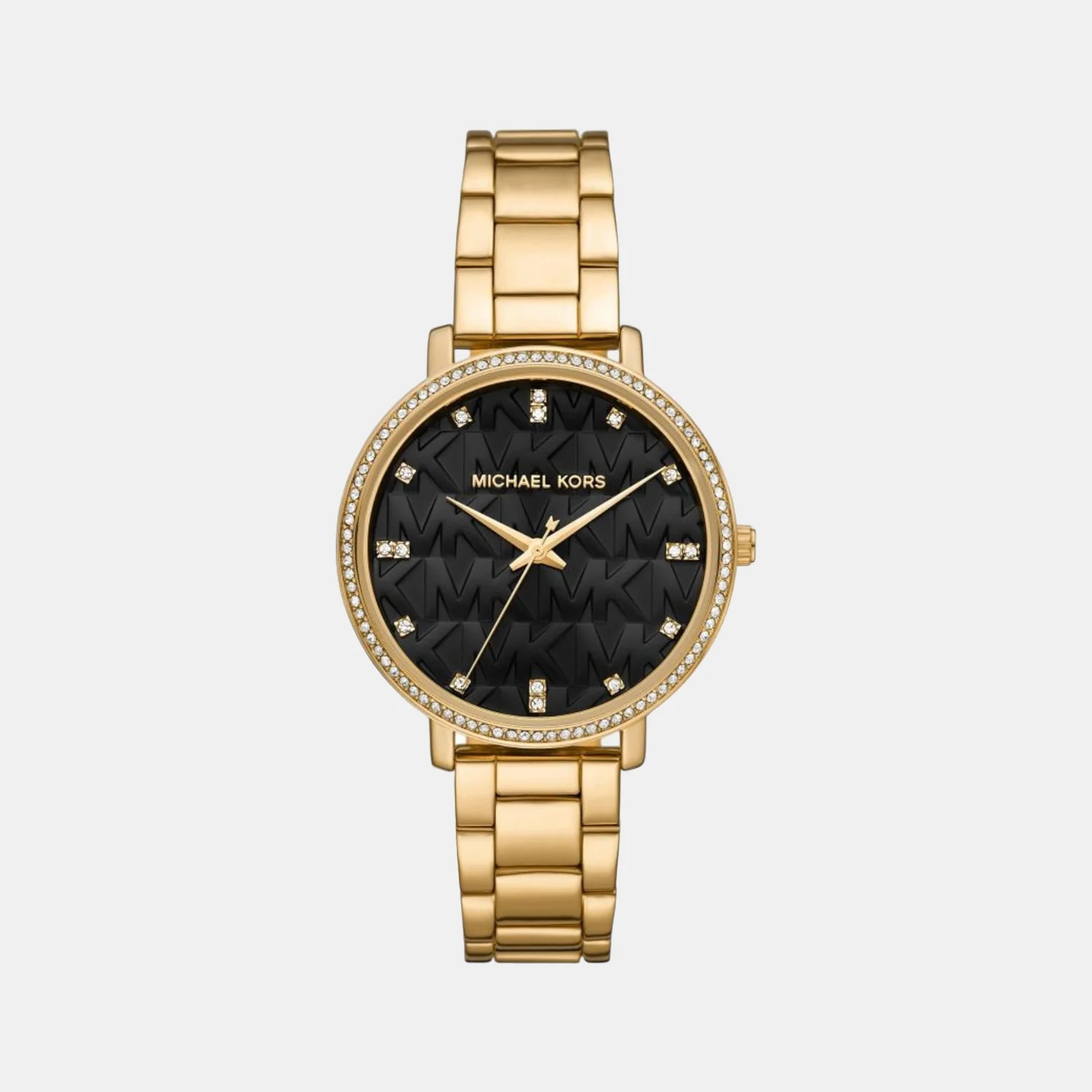 Pyper Women Quartz Black Dial Analog Stainless Steel Watch MK4593
