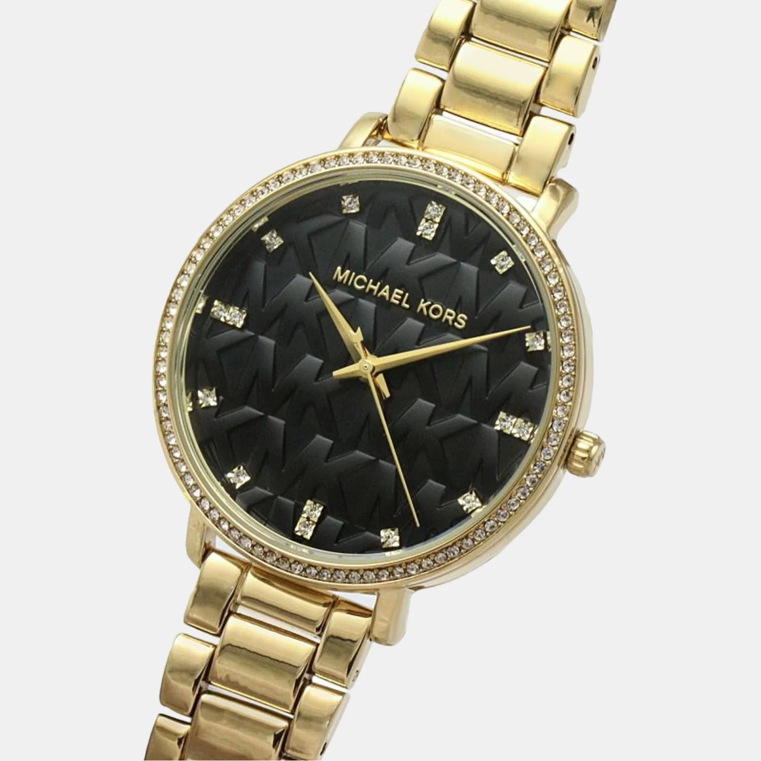 Pyper Women Quartz Black Dial Analog Stainless Steel Watch MK4593 - Image 4