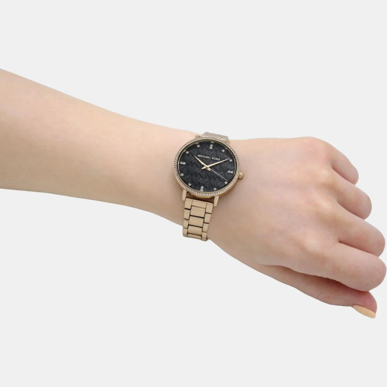 Pyper Women Quartz Black Dial Analog Stainless Steel Watch MK4593 - Image 8