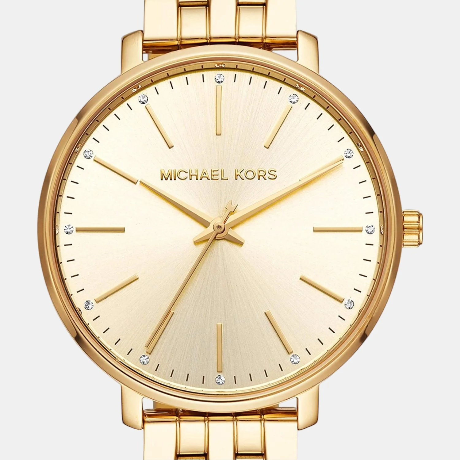 Pyper Women Quartz Gold Dial Analog Stainless Steel Watch MK3898 - Image 3