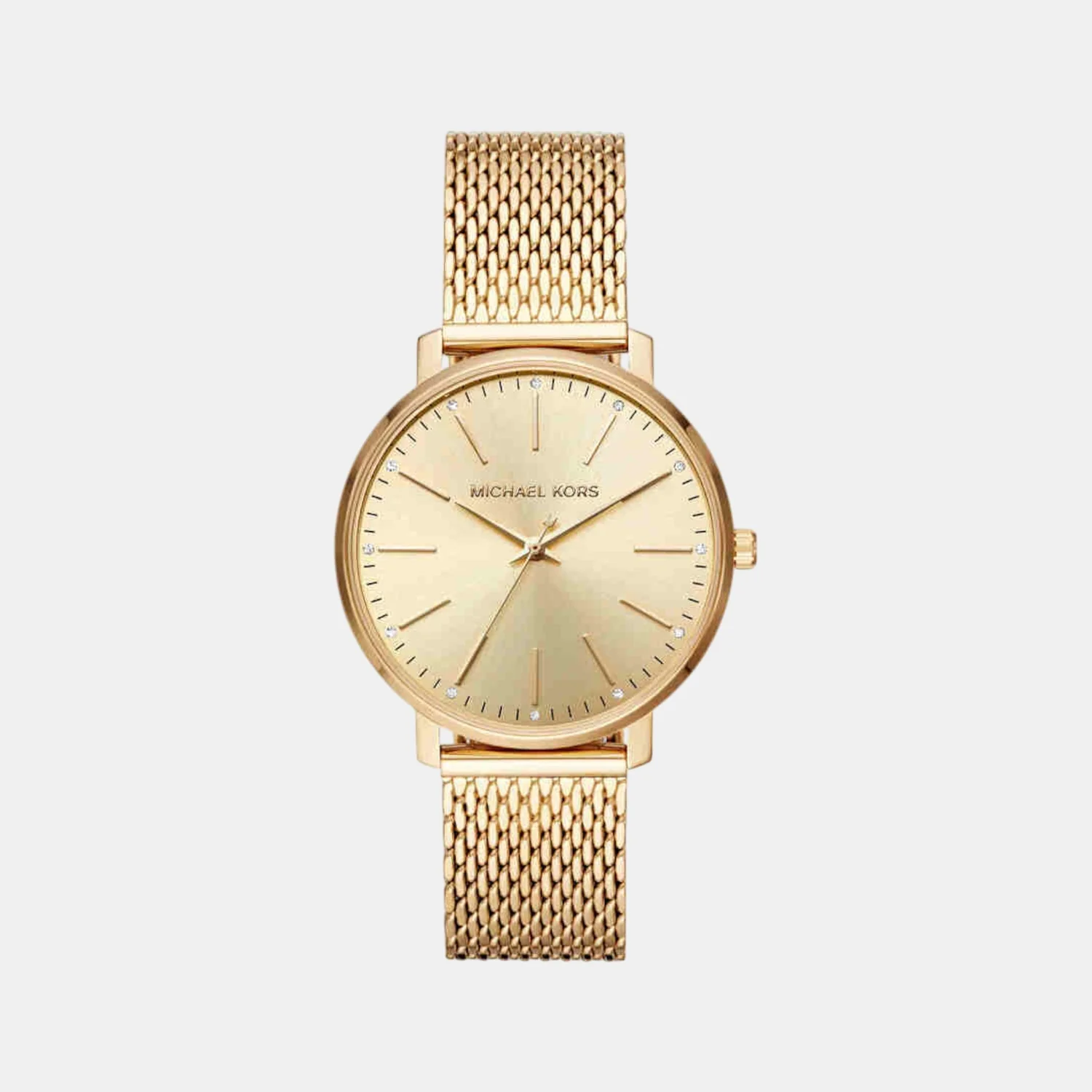 Pyper Women Quartz Gold Dial Analog Stainless Steel Watch MK4339 - Image 2
