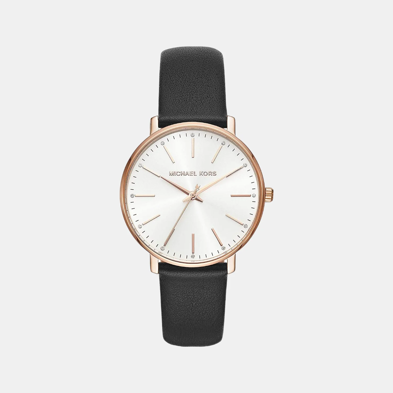 Pyper Women Quartz White Dial Analog Leather Watch MK2834
