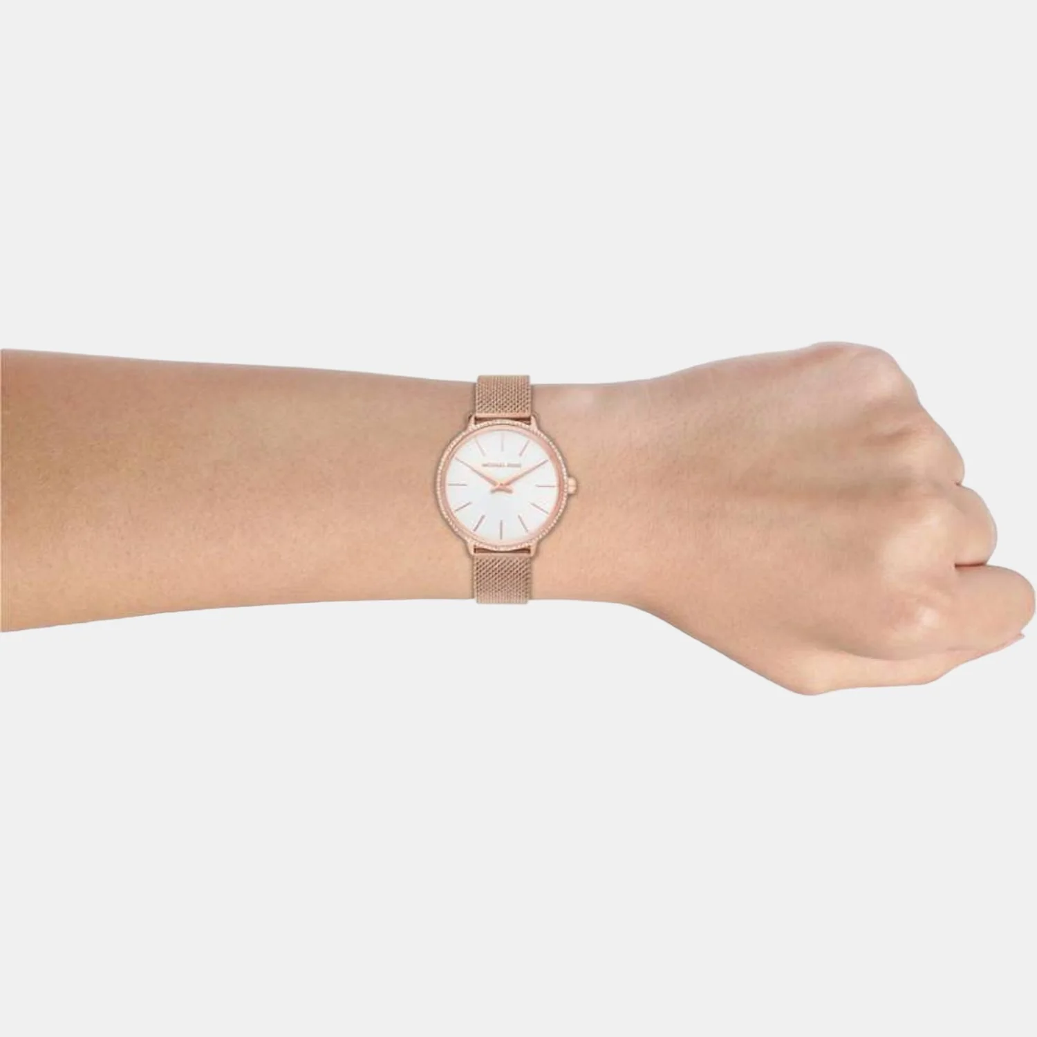 Pyper Women Quartz White Dial Analog Stainless Steel Watch MK4588 - Image 4