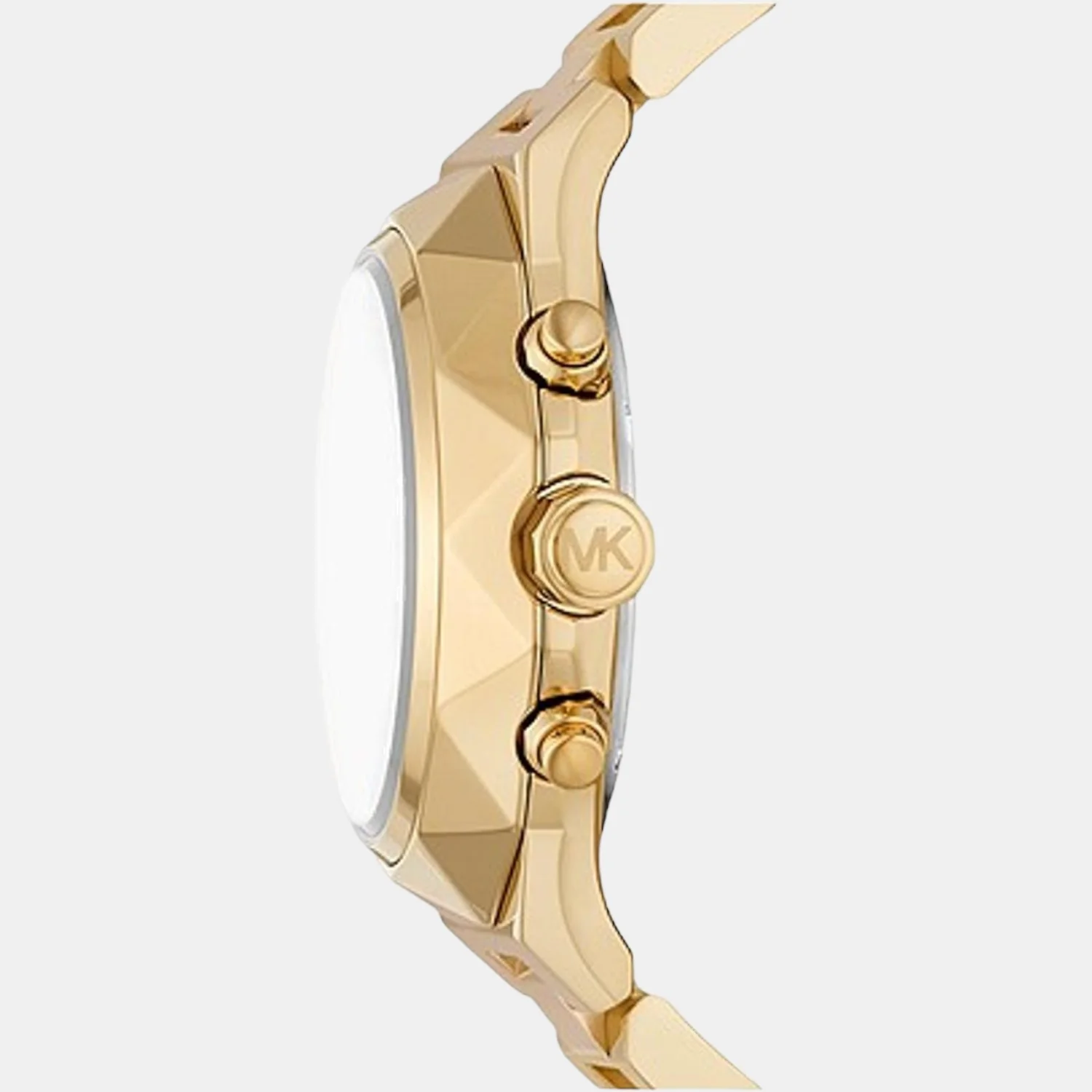Raquel Women Quartz Gold Dial Chronograph Stainless Steel Watch MK4690 - Image 4