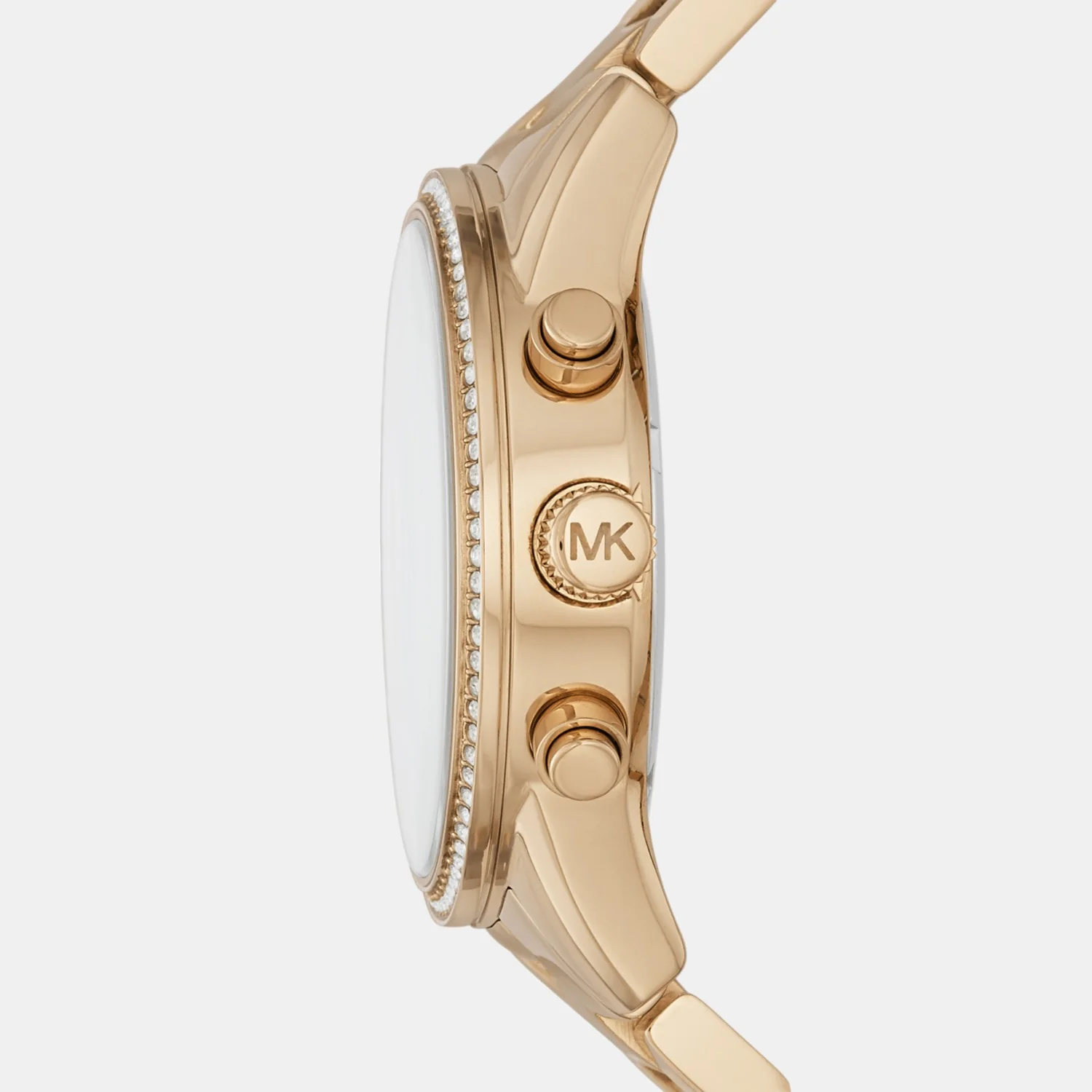 Ritz Women Quartz Gold Dial Chronograph Stainless Steel Watch MK6356 - Image 3