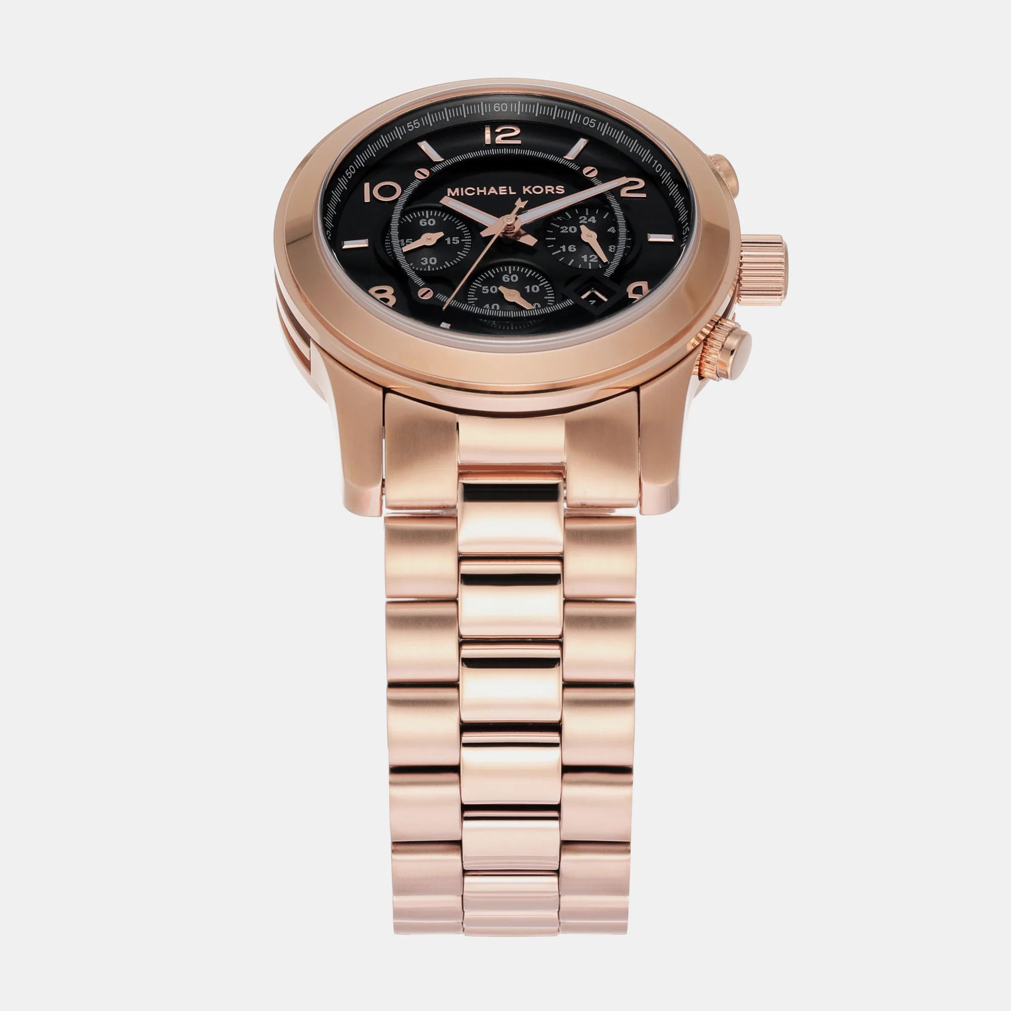 Runway Men Quartz Black Dial Chronograph Stainless Steel Watch MK9123 - Image 3