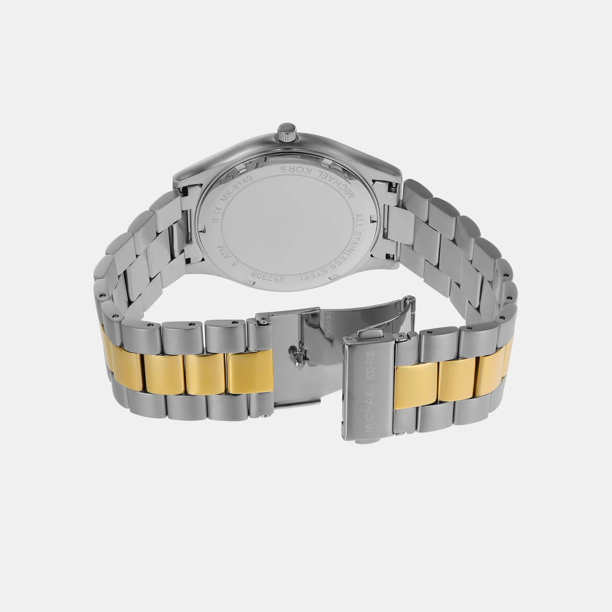 Runway Men Quartz Green Dial Analog Stainless Steel Watch MK9149 - Image 6
