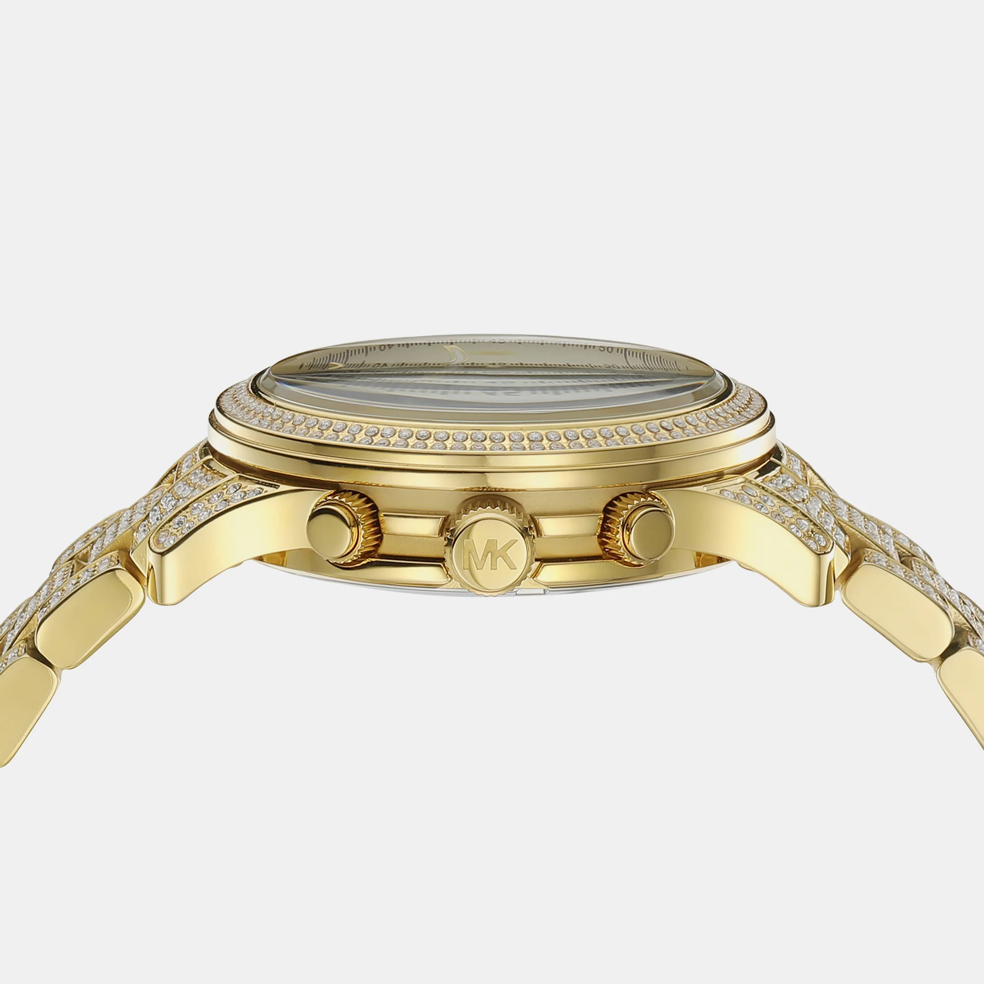Runway Women Quartz Gold Dial Chronograph Stainless Steel Watch MK7435 - Image 5