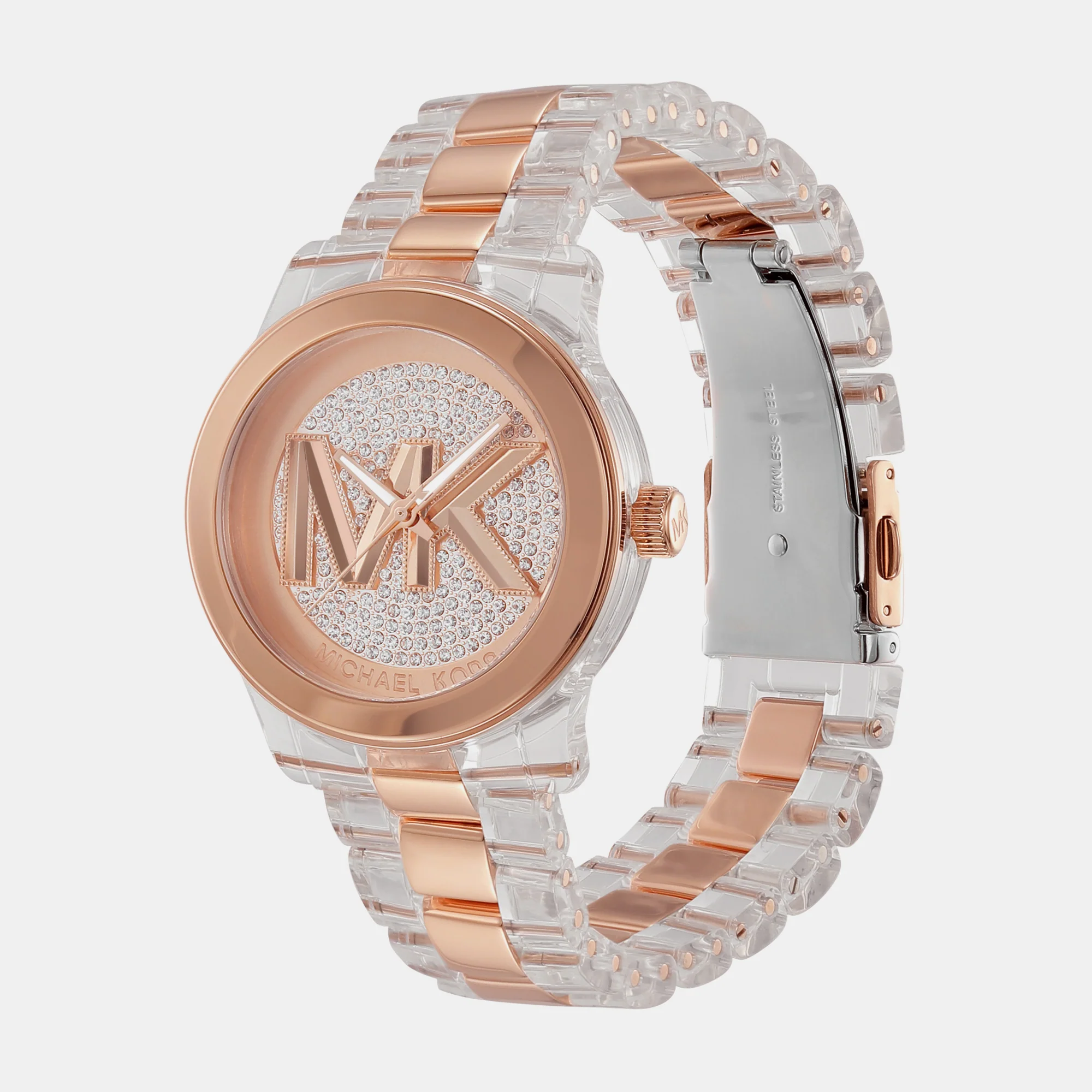Runway Women Quartz Rose Gold Dial Analog Stainless Steel Watch MK7355 - Image 3
