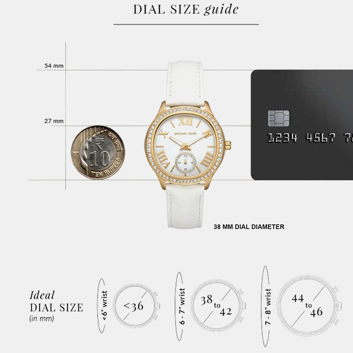 Sage Women Quartz Mother Of Pearl Dial Analog Leather Watch MK4818 - Image 5