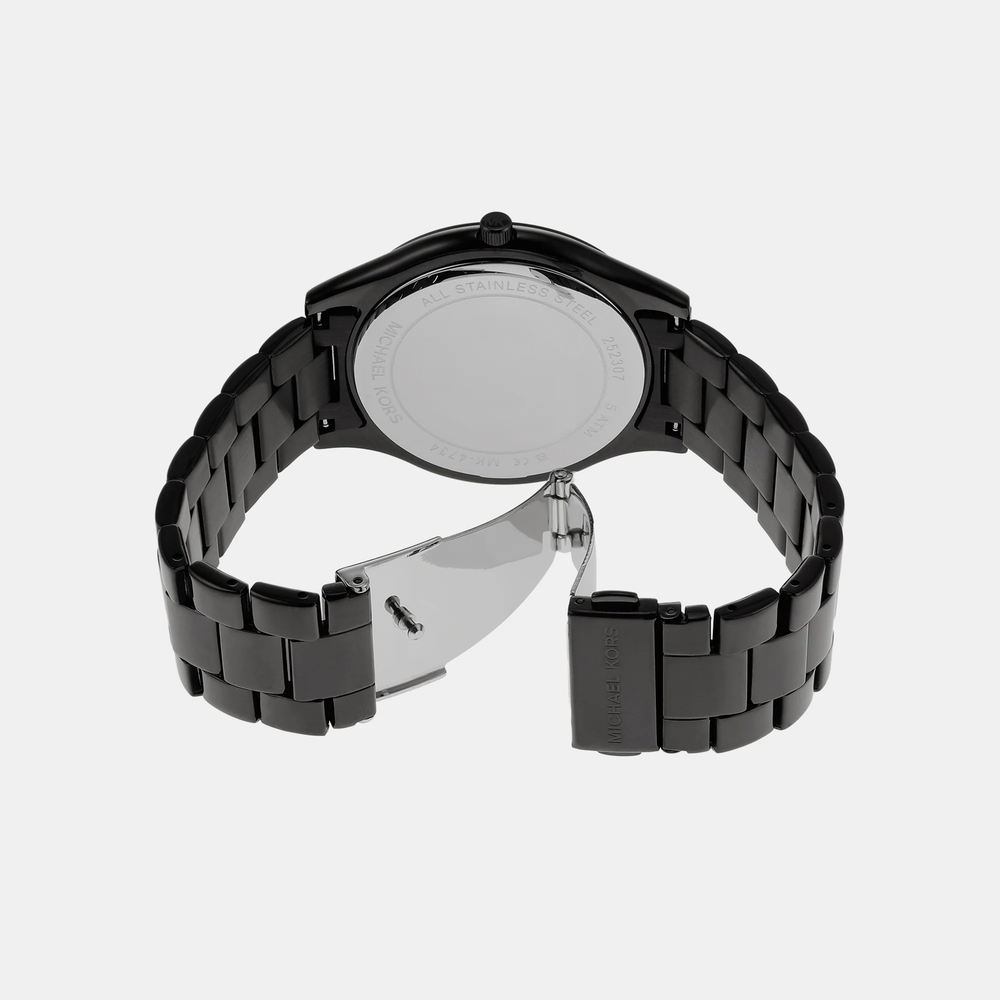 Slim Runway Women Quartz Black Dial Analog Stainless Steel Watch MK4734 - Image 7