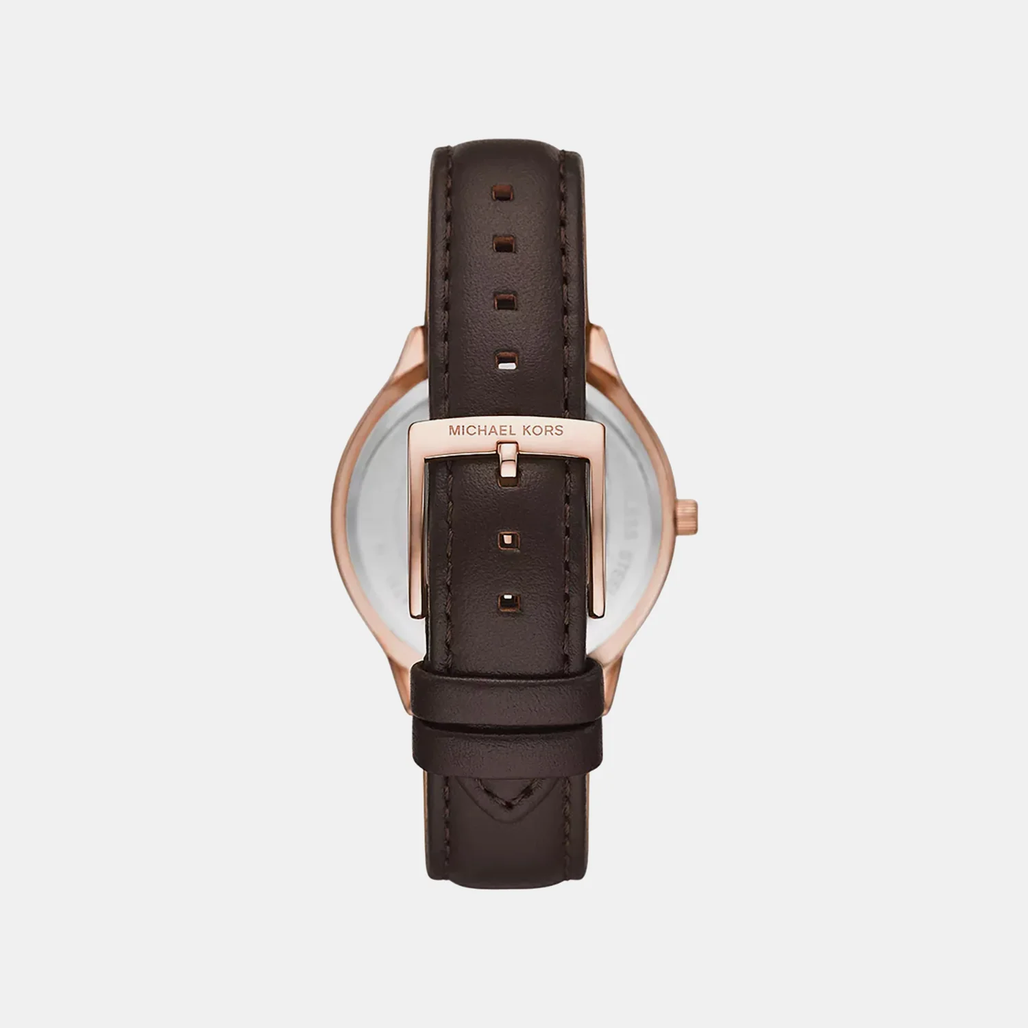 Slim Runway Women Quartz Brown Dial Analog Leather Watch MK7546 - Image 2