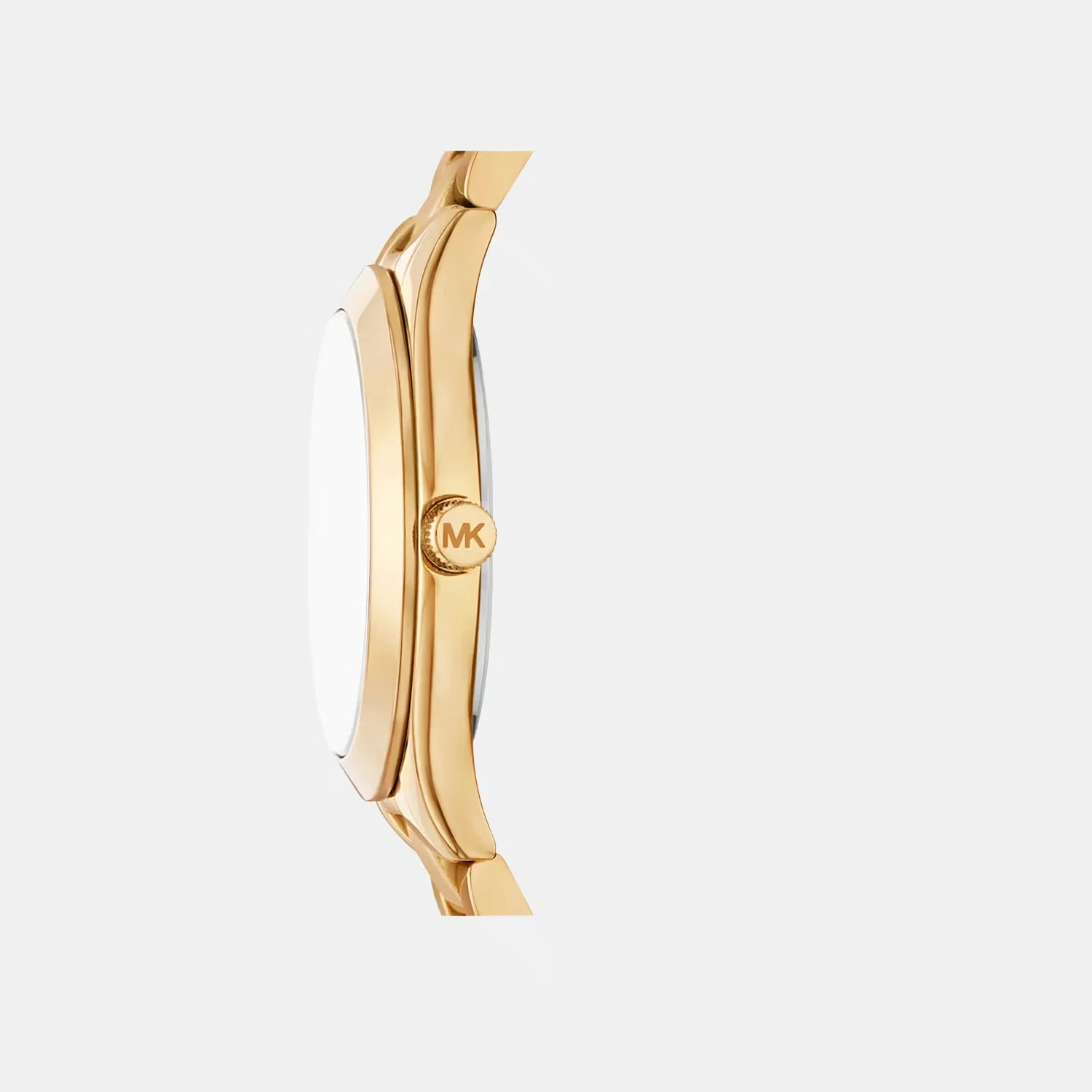 Slim Runway Women Quartz Gold Dial Analog Stainless Steel Watch MK7561SET - Image 2