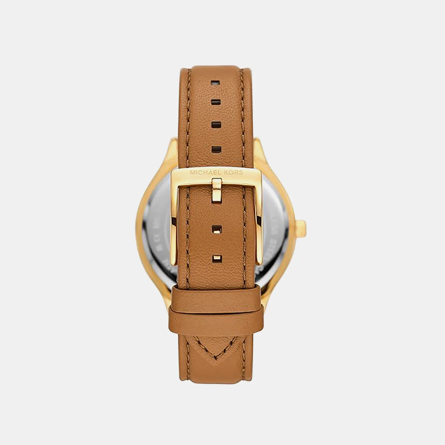 Slim Runway Women Quartz White Dial Analog Leather Watch MK7543 - Image 2
