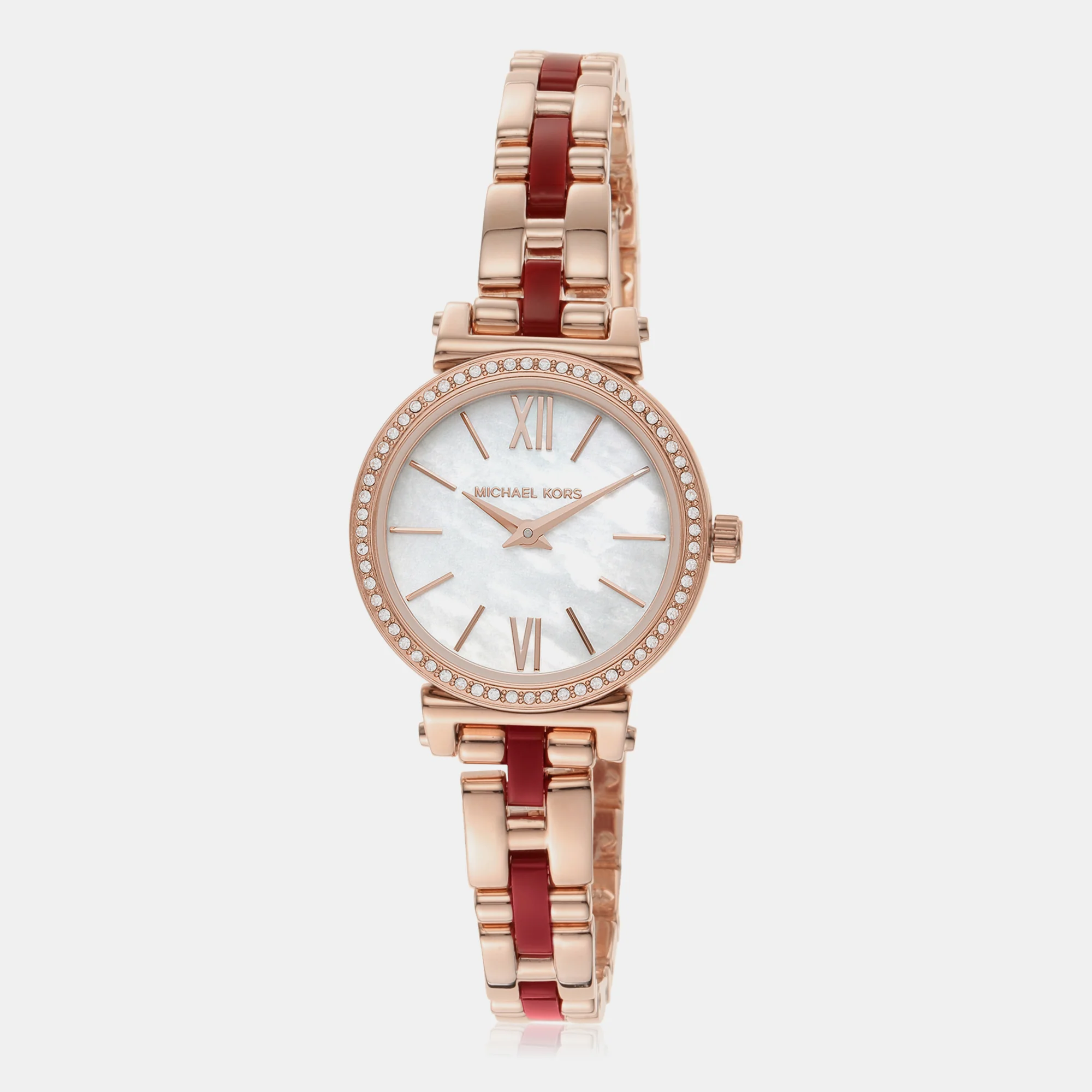 Sofie Women Quartz White Dial Analog Stainless Steel Watch MK4521 - Image 2