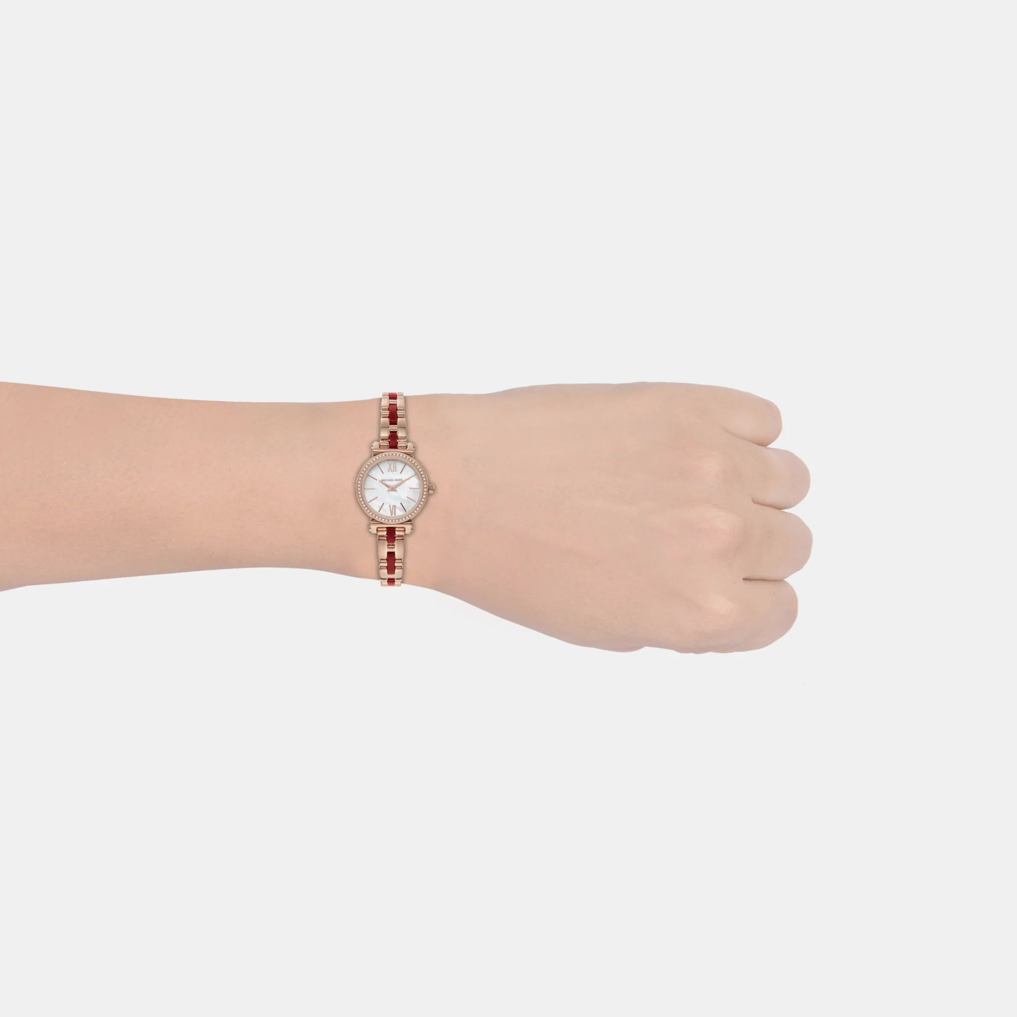 Sofie Women Quartz White Dial Analog Stainless Steel Watch MK4521 - Image 7