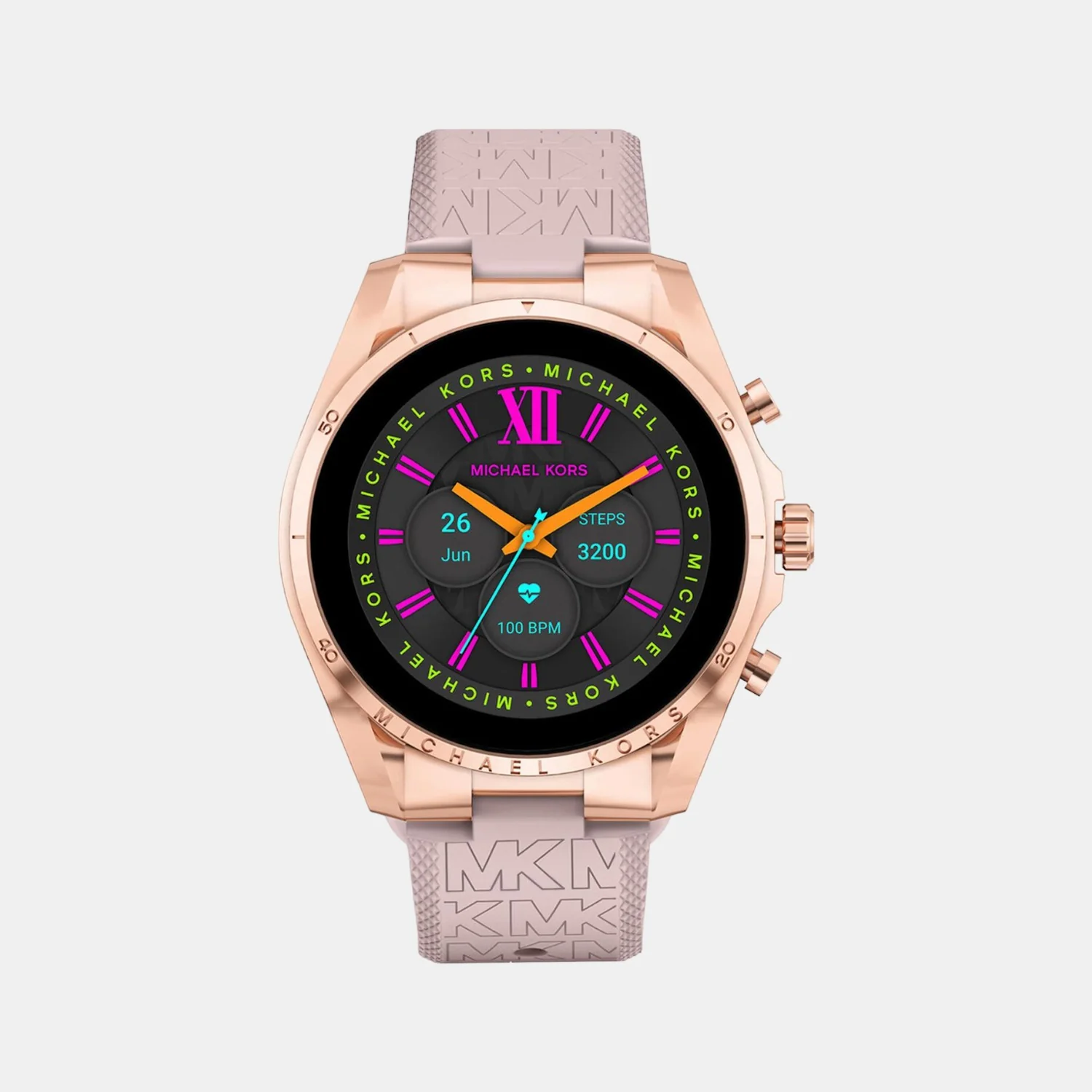 Women Processor Black Dial Digital Stainless Steel Watch MKT5150