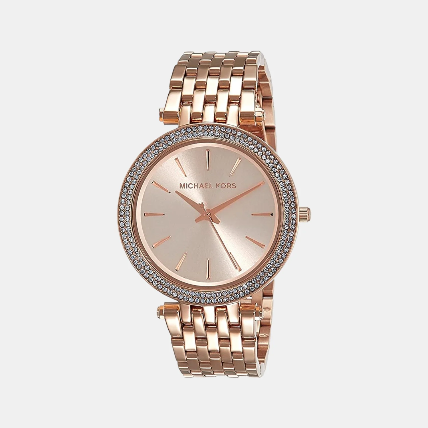 Women Quartz Rose Gold Dial Analog Stainless Steel Watch MK3192I