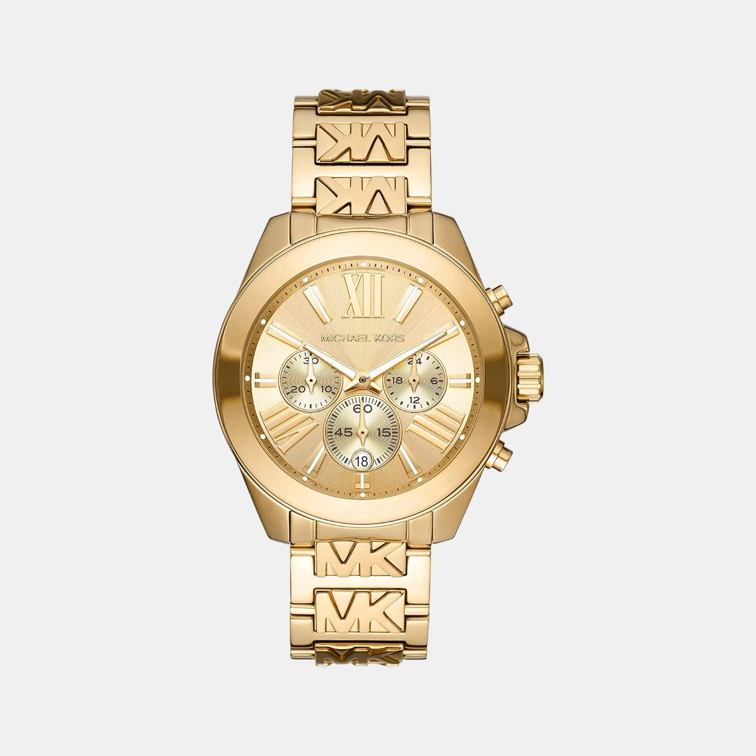 Wren Women Quartz Gold Dial Chronograph Stainless Steel Watch MK6952