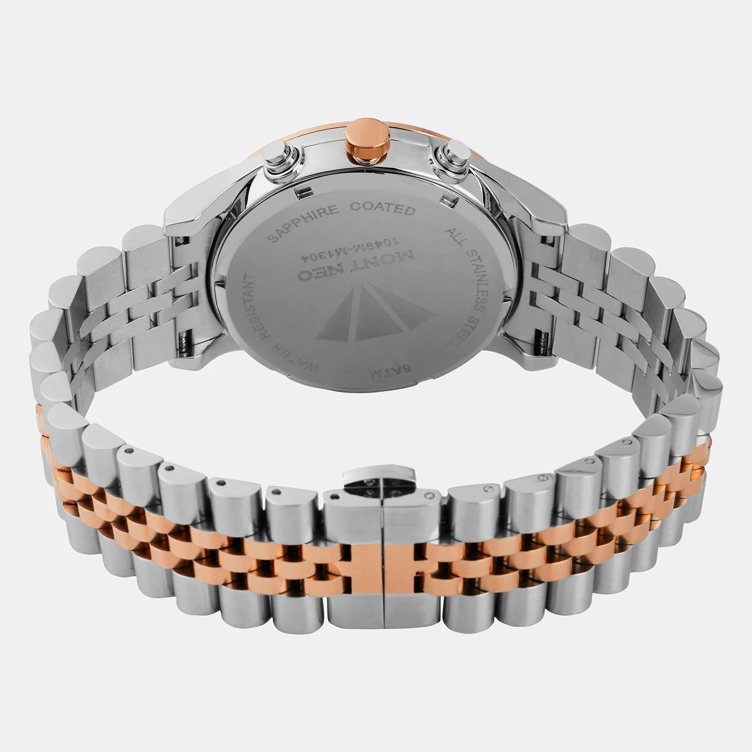 Men Quartz Black Dial Multi-Function Metal Watch 1049M-M1304 - Image 4