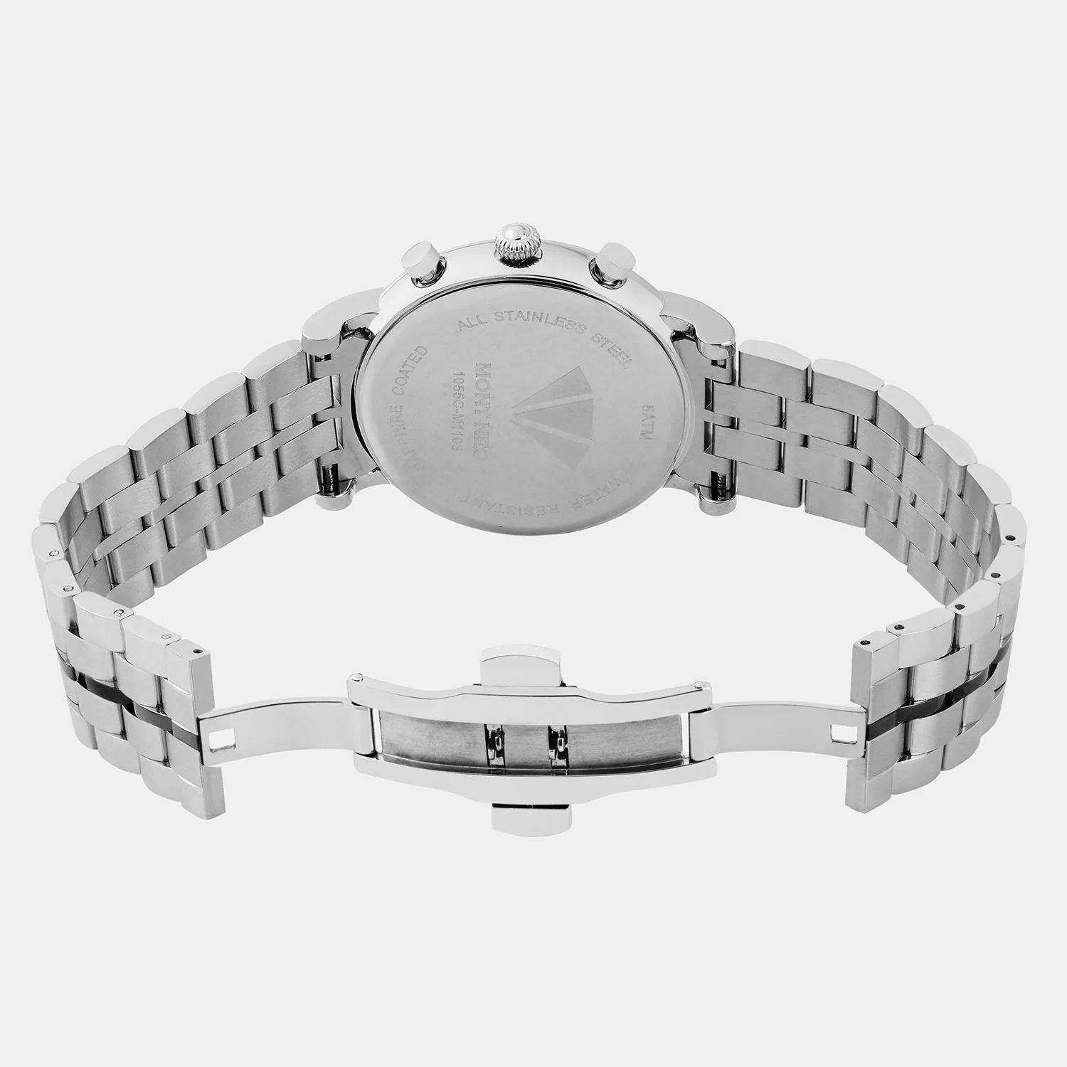Men Quartz Black Dial Multi-Function Metal Watch 1055C-M1404 - Image 6