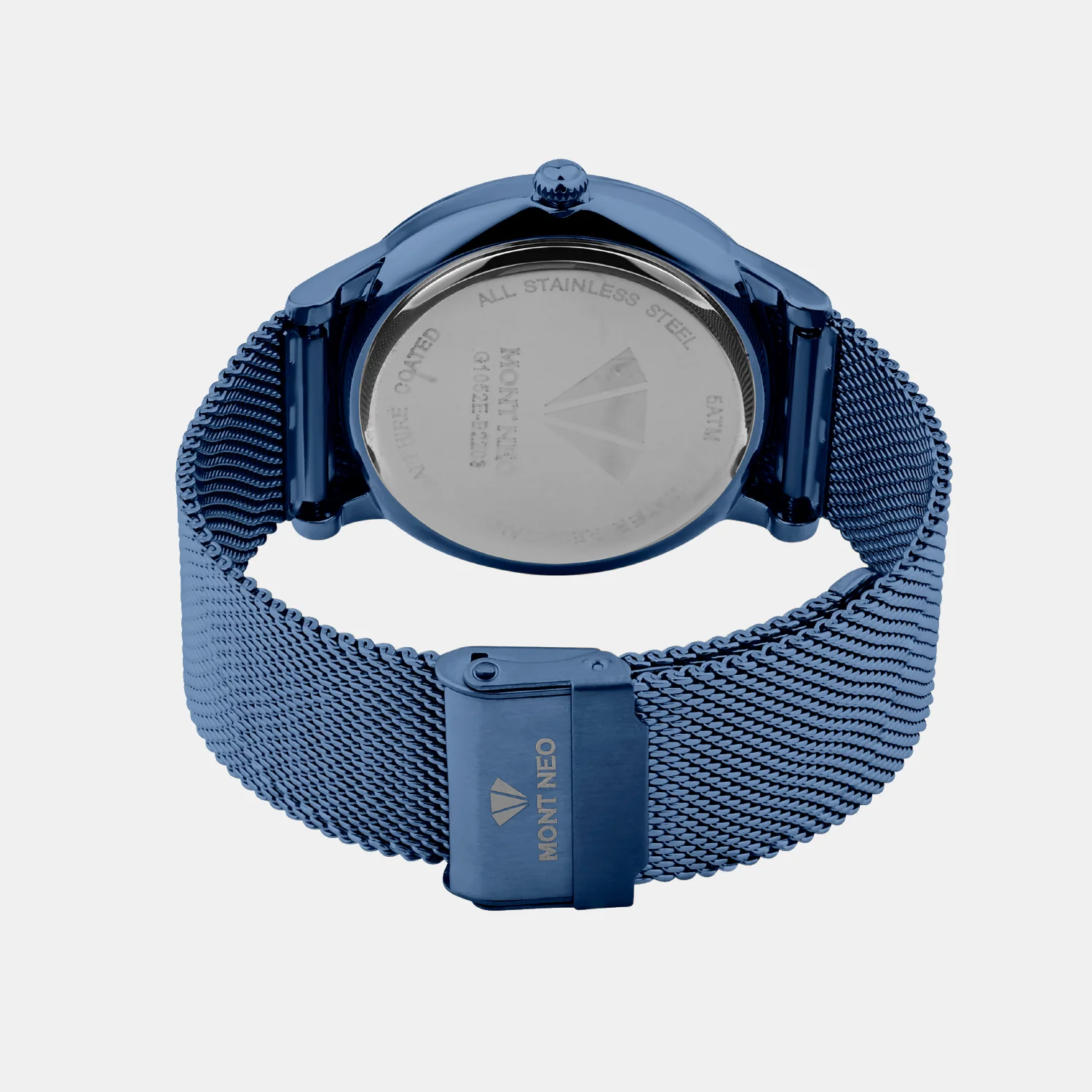 Men Quartz Blue Dial Analog Mesh Watch G1052E-B5505 - Image 5