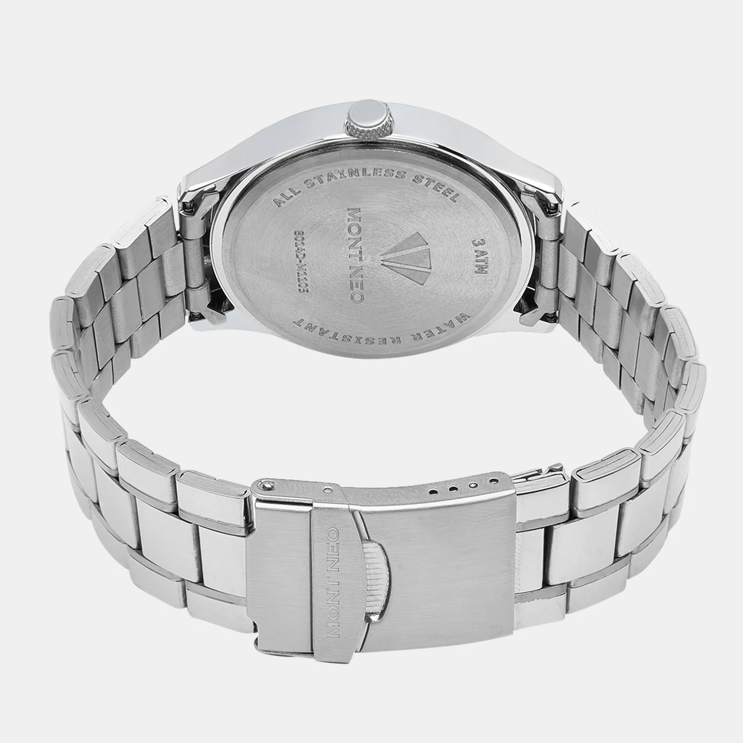 Men Quartz Blue Dial Analog Metal Watch 8014D-M1105 - Image 4