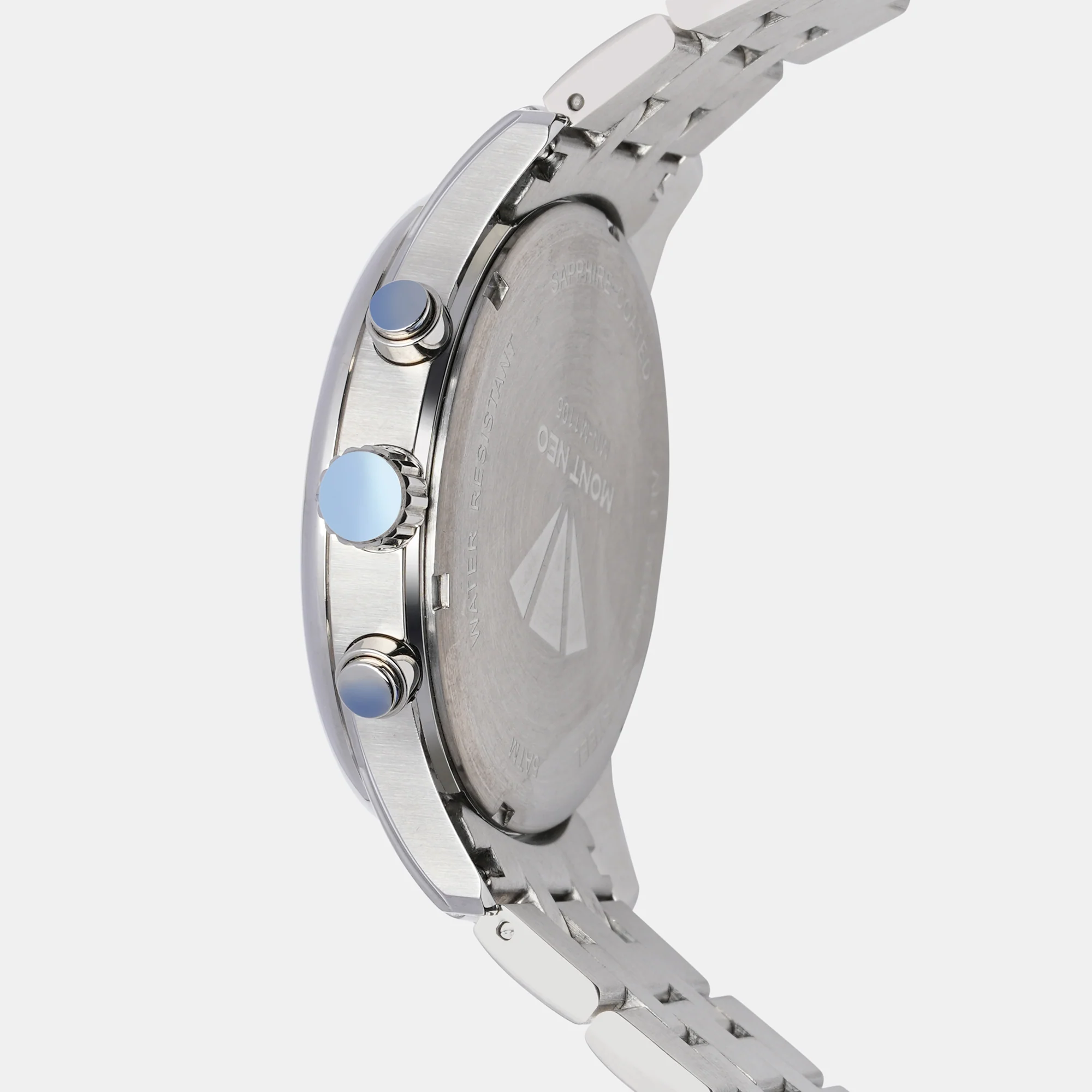Men Quartz Blue Dial Chronograph Stainless Steel Watch 7014C-M1105 - Image 3