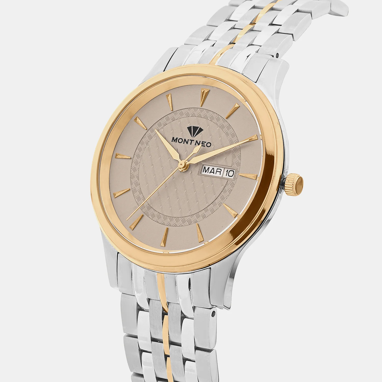 Men Quartz Brown Dial Analog Metal Watch G8500D-M1315 - Image 2