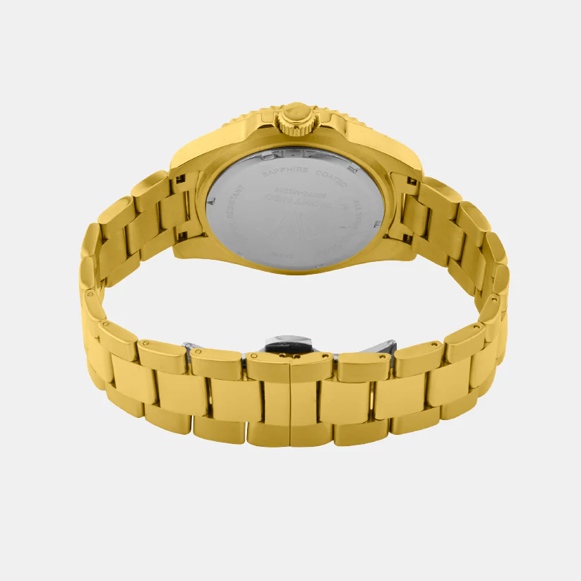 Men Quartz Green Dial Analog Metal Watch 3507E-M2214 - Image 5