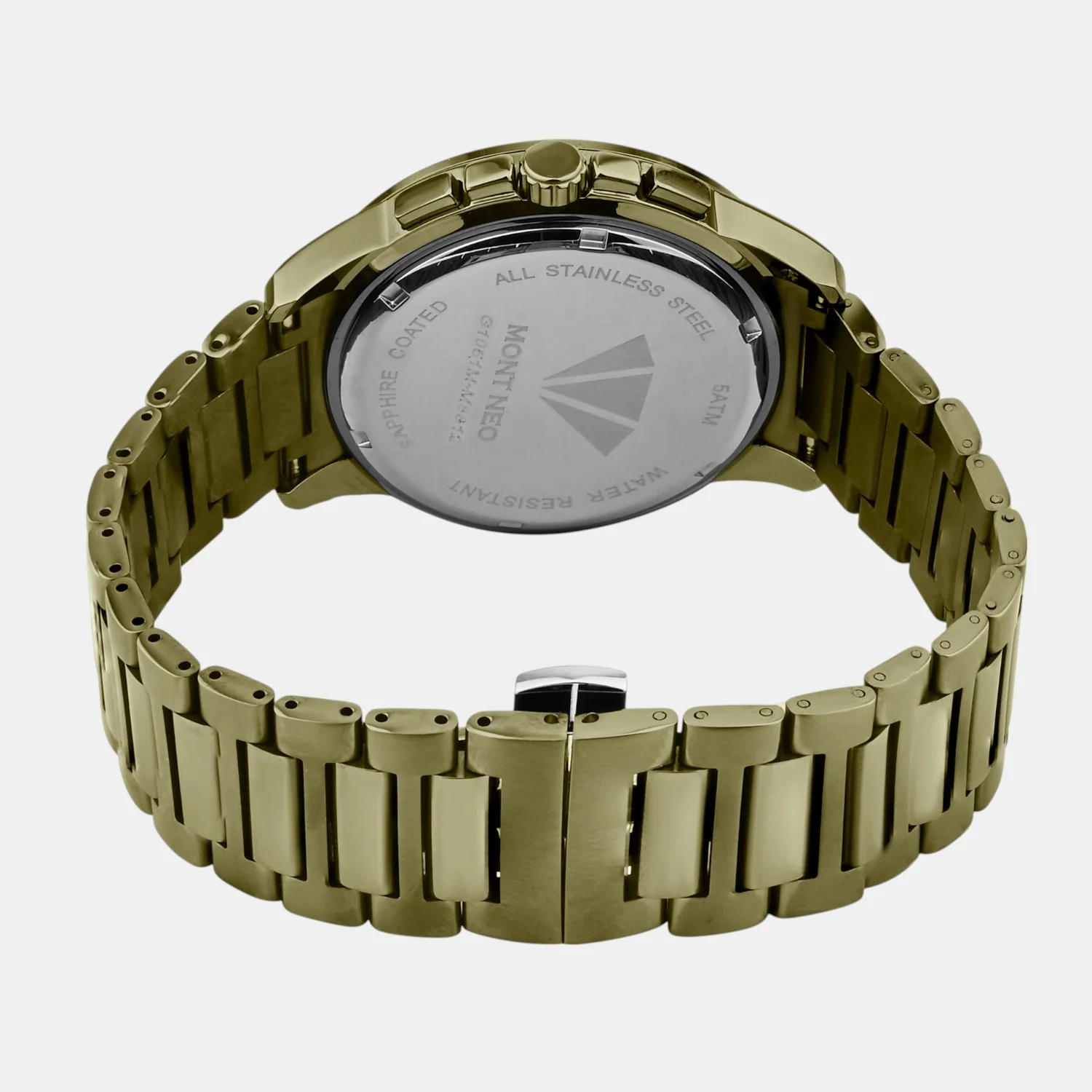 Men Quartz Green Dial Multi-Function Stainless Steel Watch G1051M-M101014 - Image 4