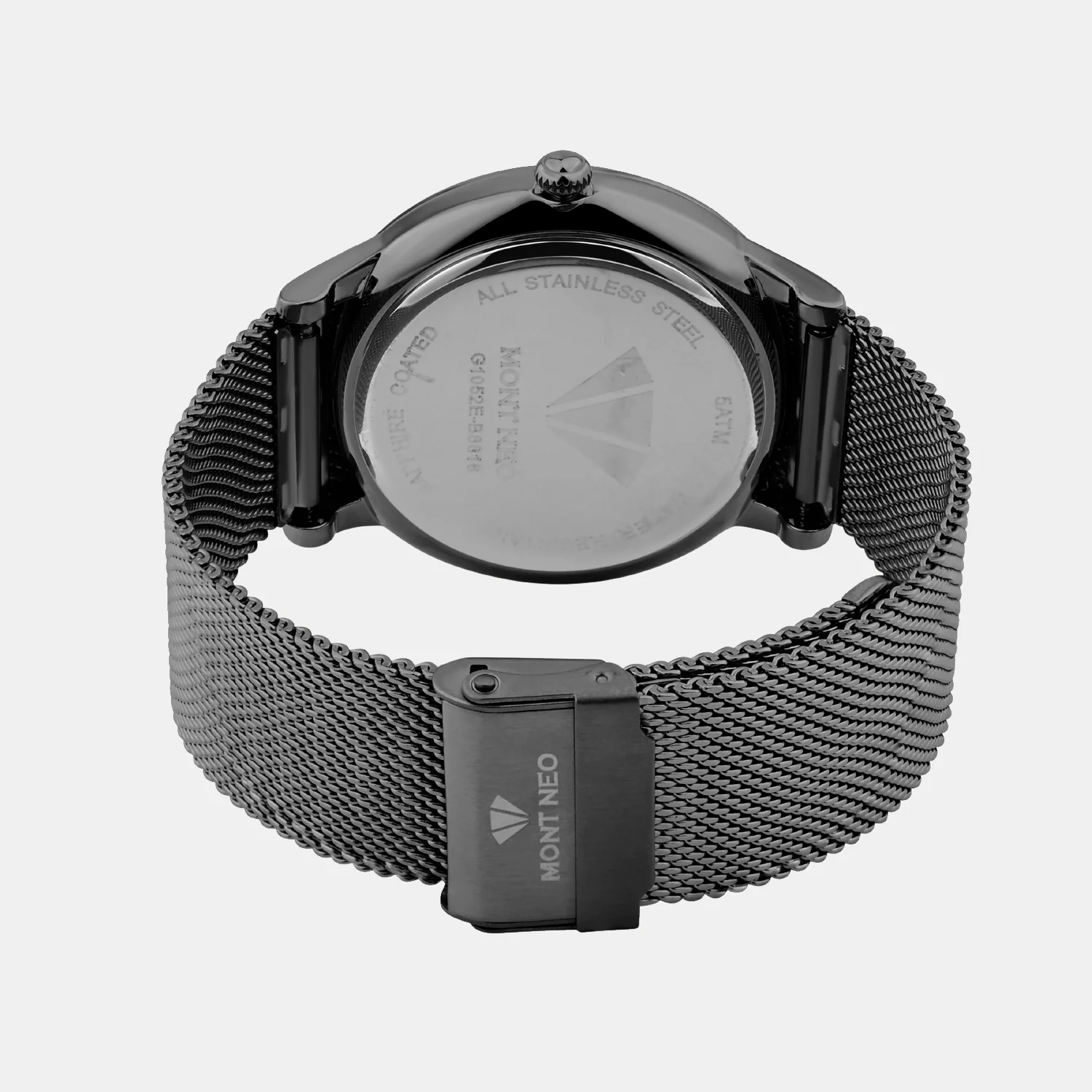 Men Quartz Gun Dial Analog Mesh Watch G1052E-B8816 - Image 5