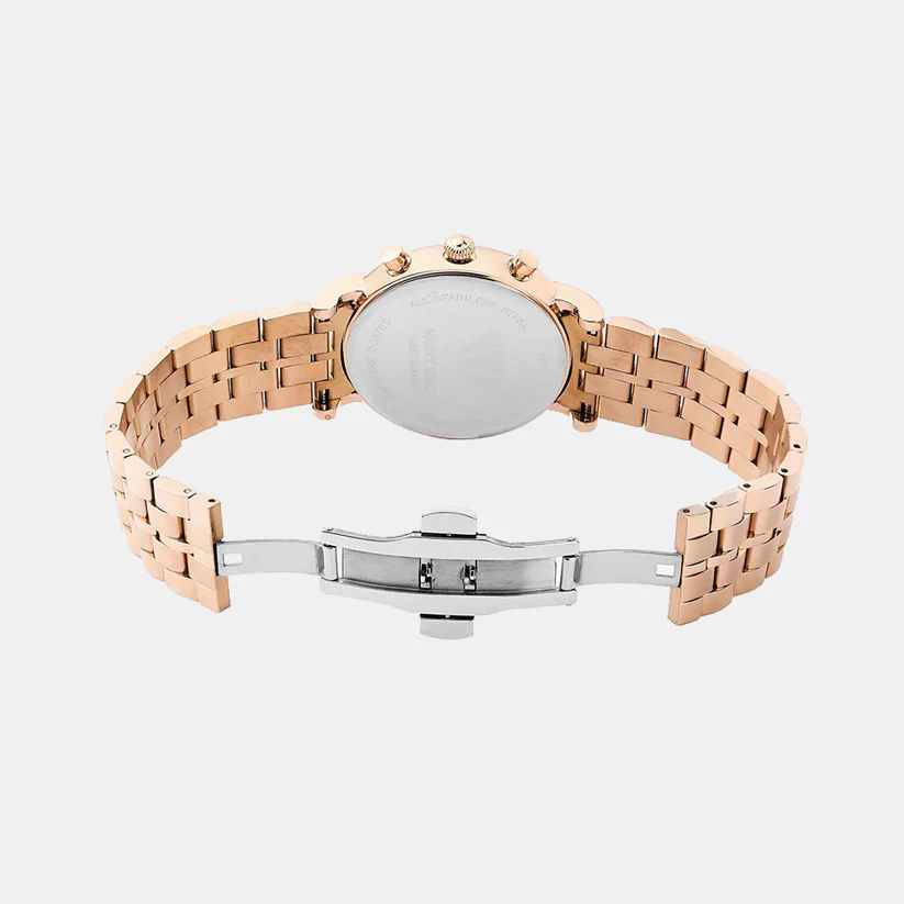 Men Quartz Rose Gold Dial Multi-Function Metal Watch 1055C-M3307 - Image 6