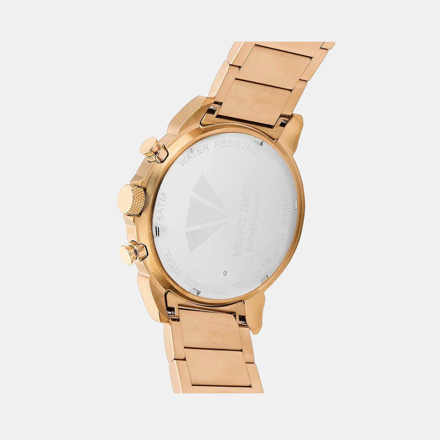 Men Quartz Rose Gold Dial Multi-Function Metal Watch 1058M-M3307 - Image 4