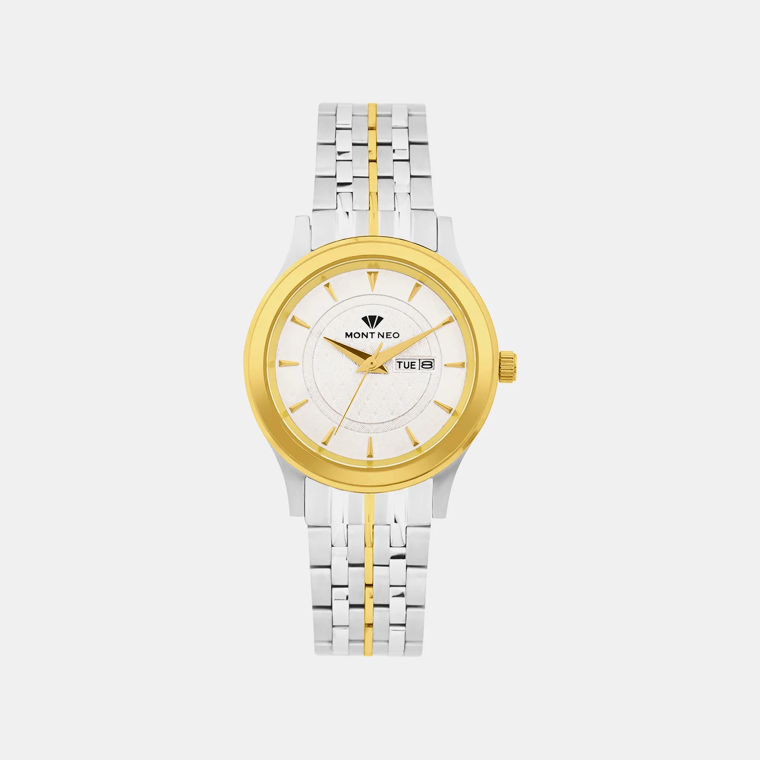 Men Quartz Silver Dial Analog Metal Watch G8500D-M1203