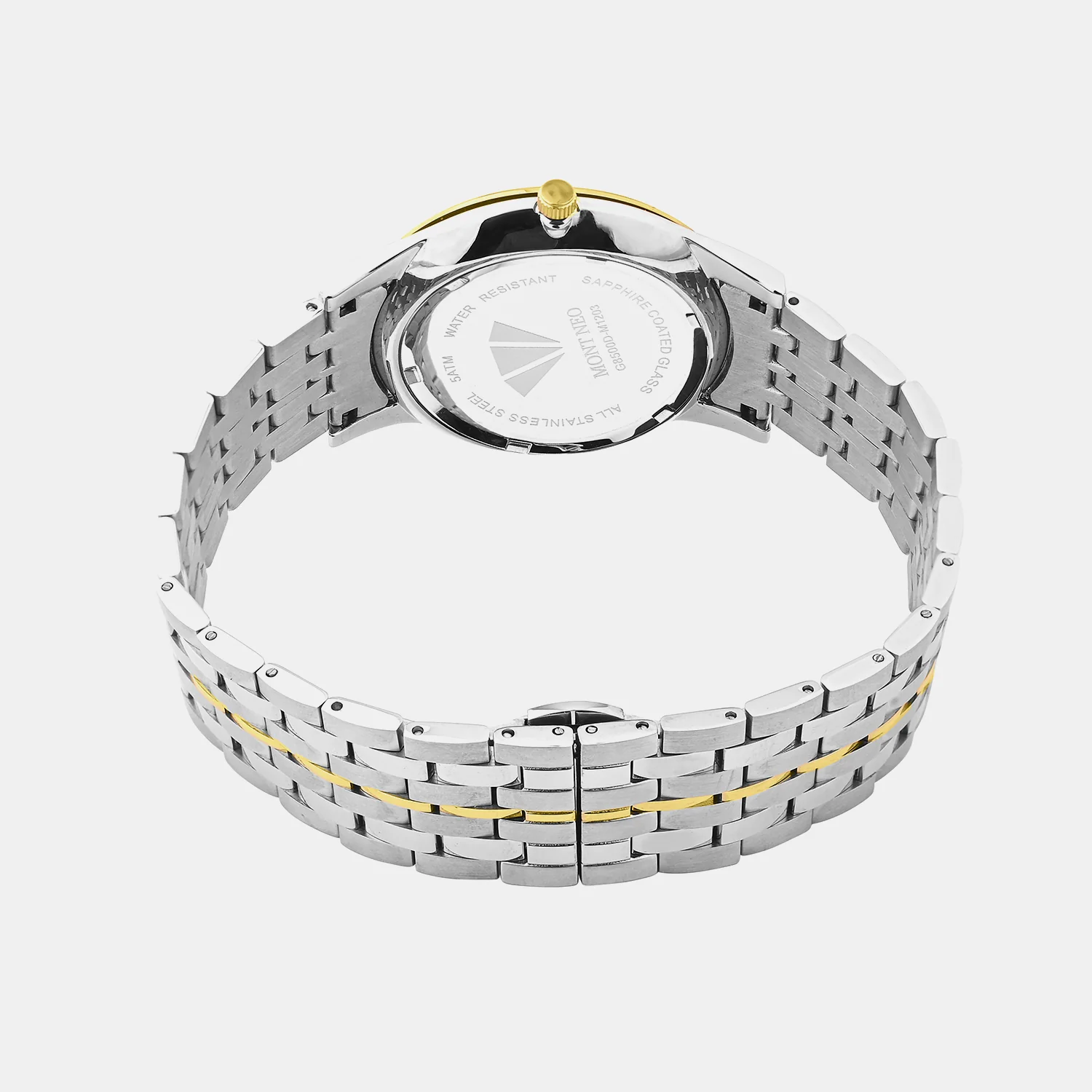 Men Quartz Silver Dial Analog Metal Watch G8500D-M1203 - Image 3
