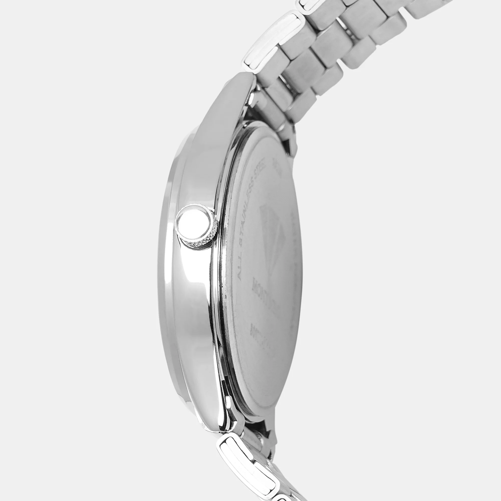 Men Quartz Silver Dial Analog Stainless Steel Watch 8007T-M1103 - Image 4
