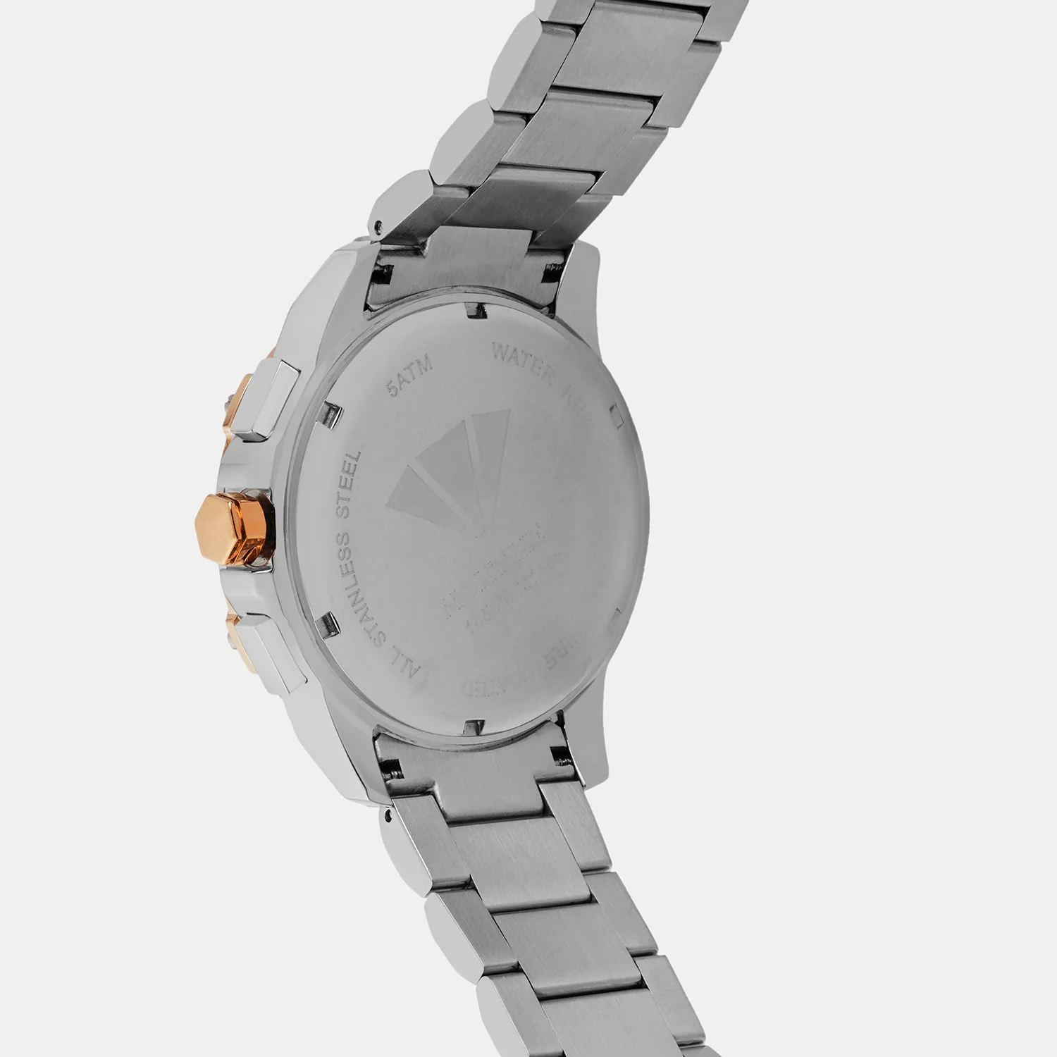 Men Quartz Silver Dial Multi-Function Metal Watch 1050M-M1303 - Image 4
