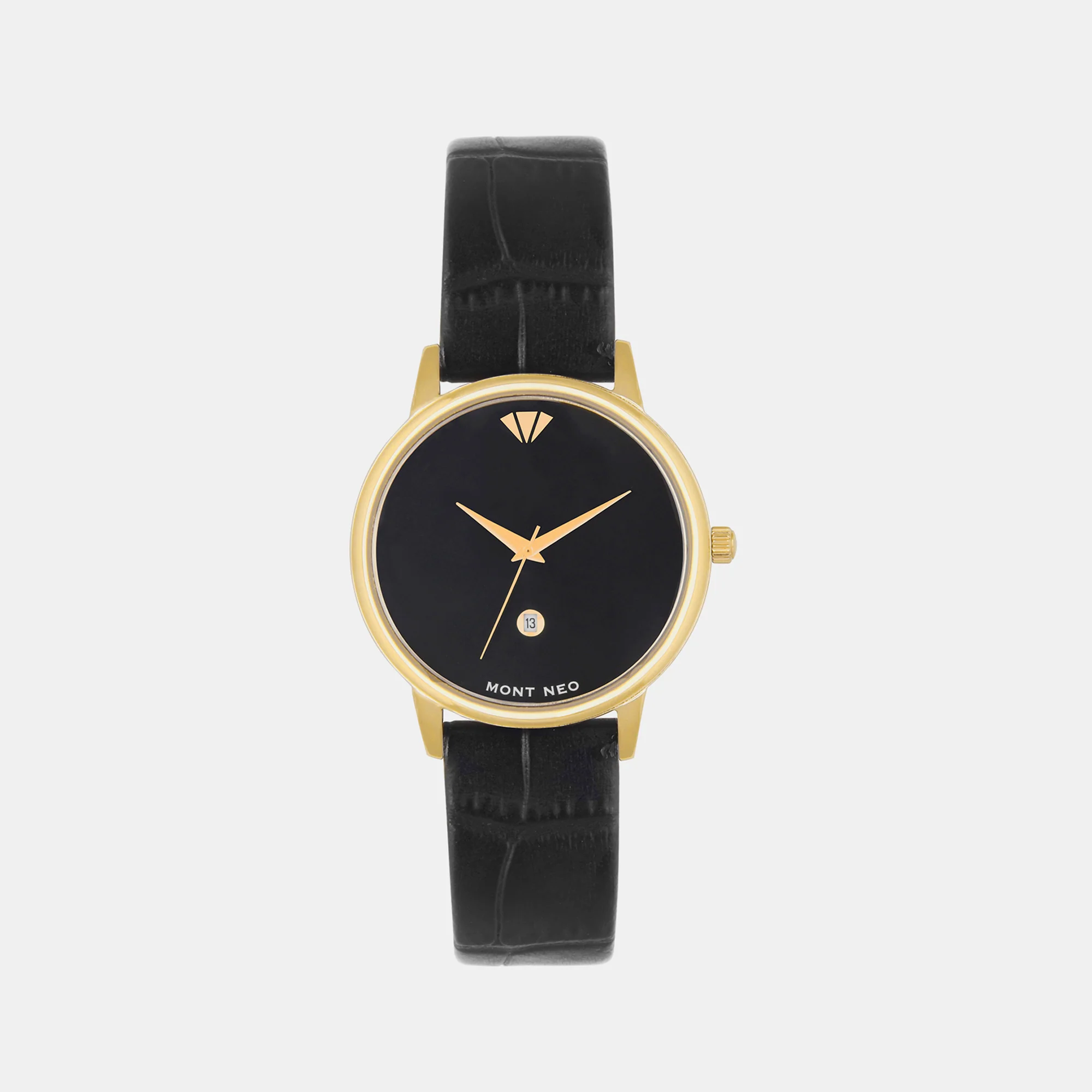 Women Quartz Black Dial Analog Leather Watch L1034E-L2204 - Image 2