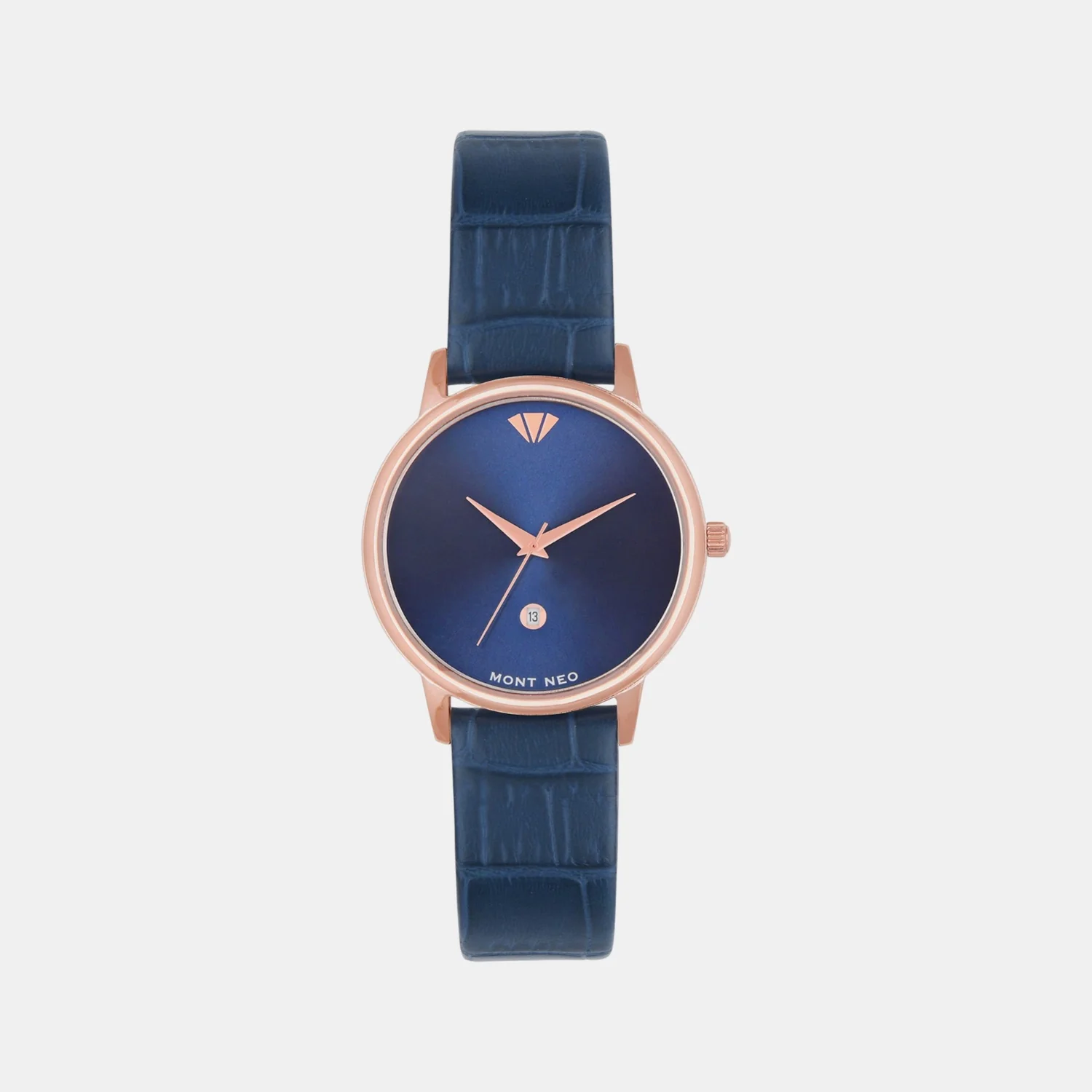 Women Quartz Blue Dial Analog Leather Watch L1034E-L3305